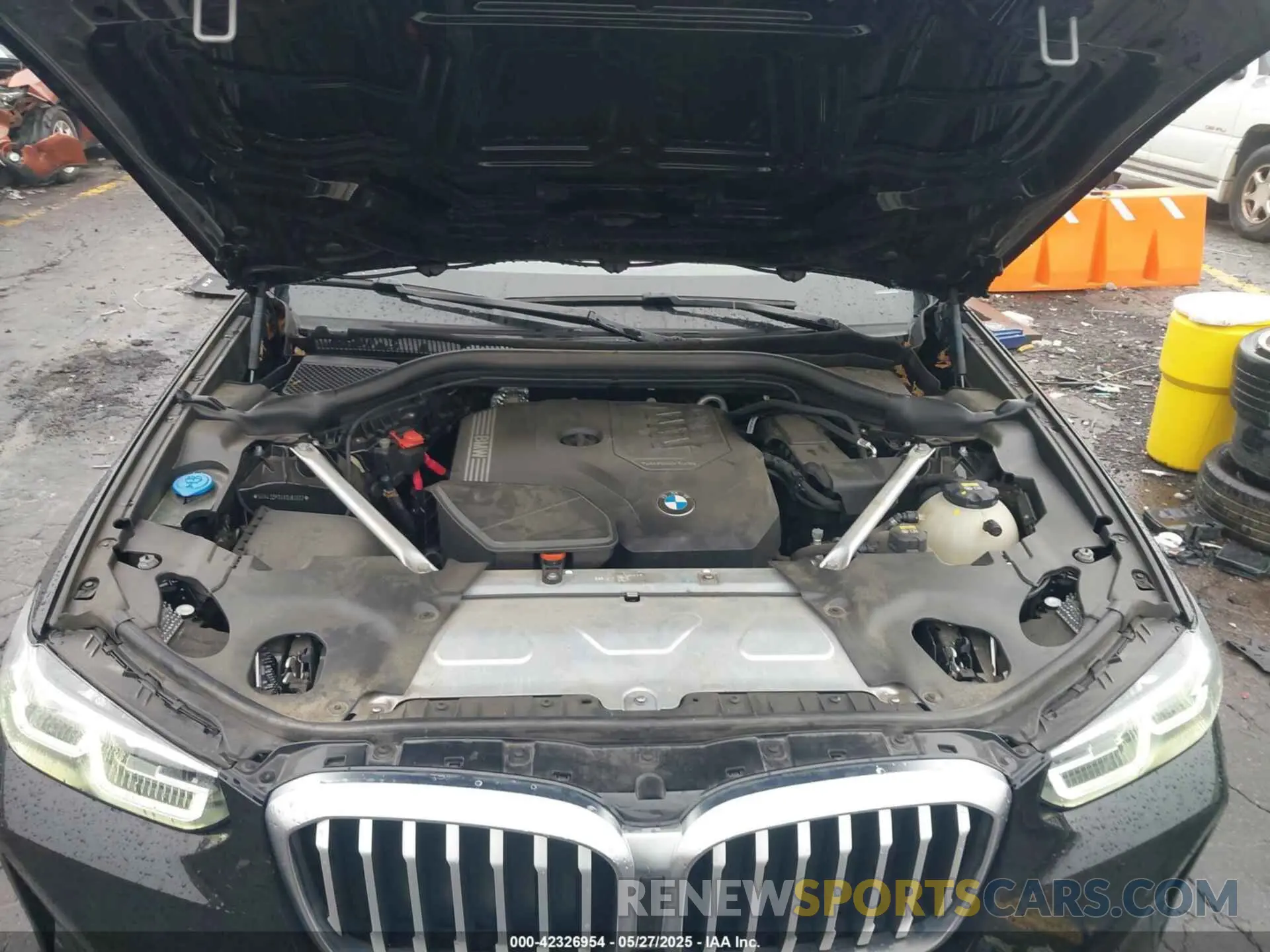 10 fotografías del automóvil dañado 5UX43DP04N9J81322 BMW X3 2022