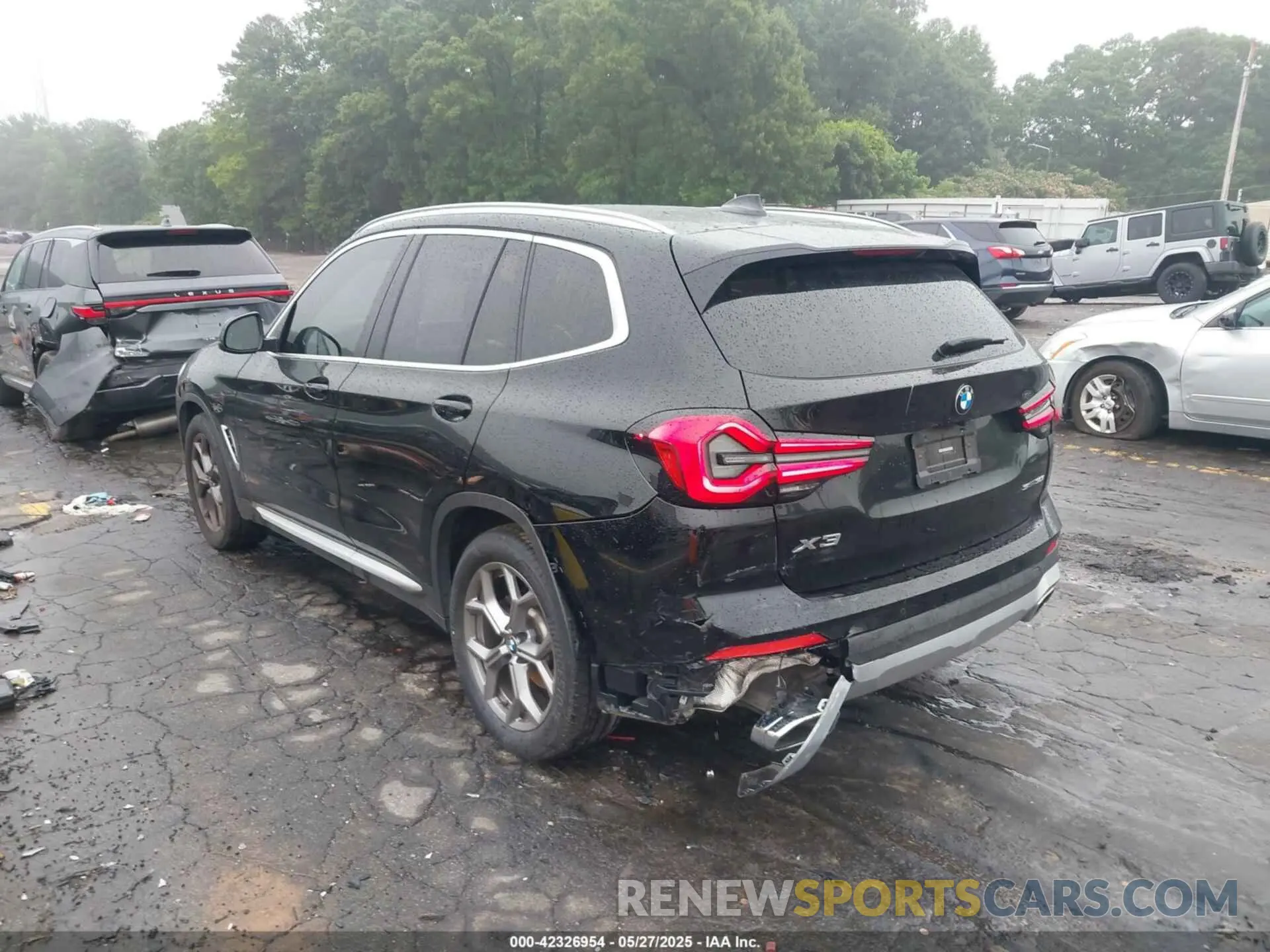 3 fotografías del automóvil dañado 5UX43DP04N9J81322 BMW X3 2022