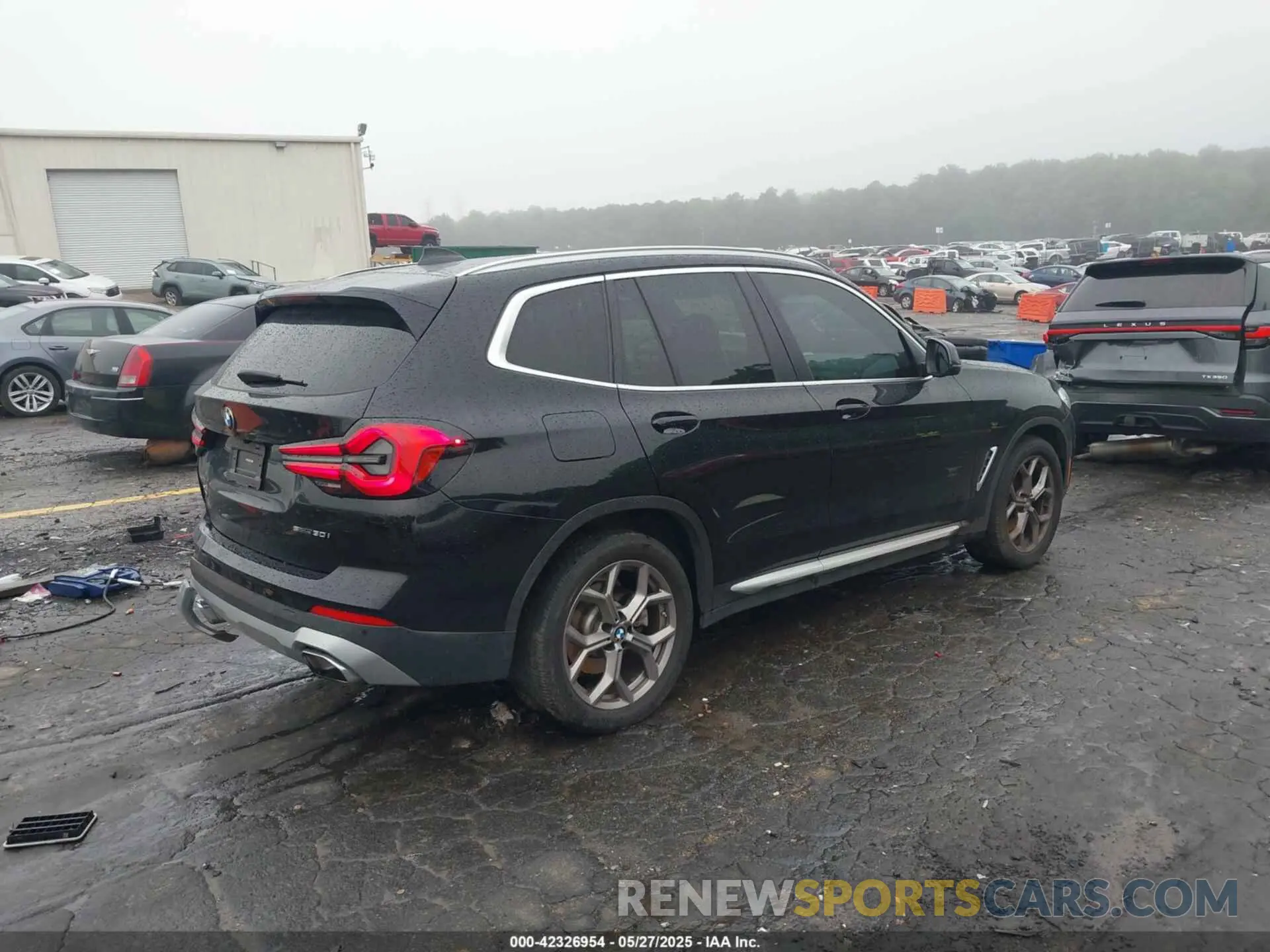 4 fotografías del automóvil dañado 5UX43DP04N9J81322 BMW X3 2022