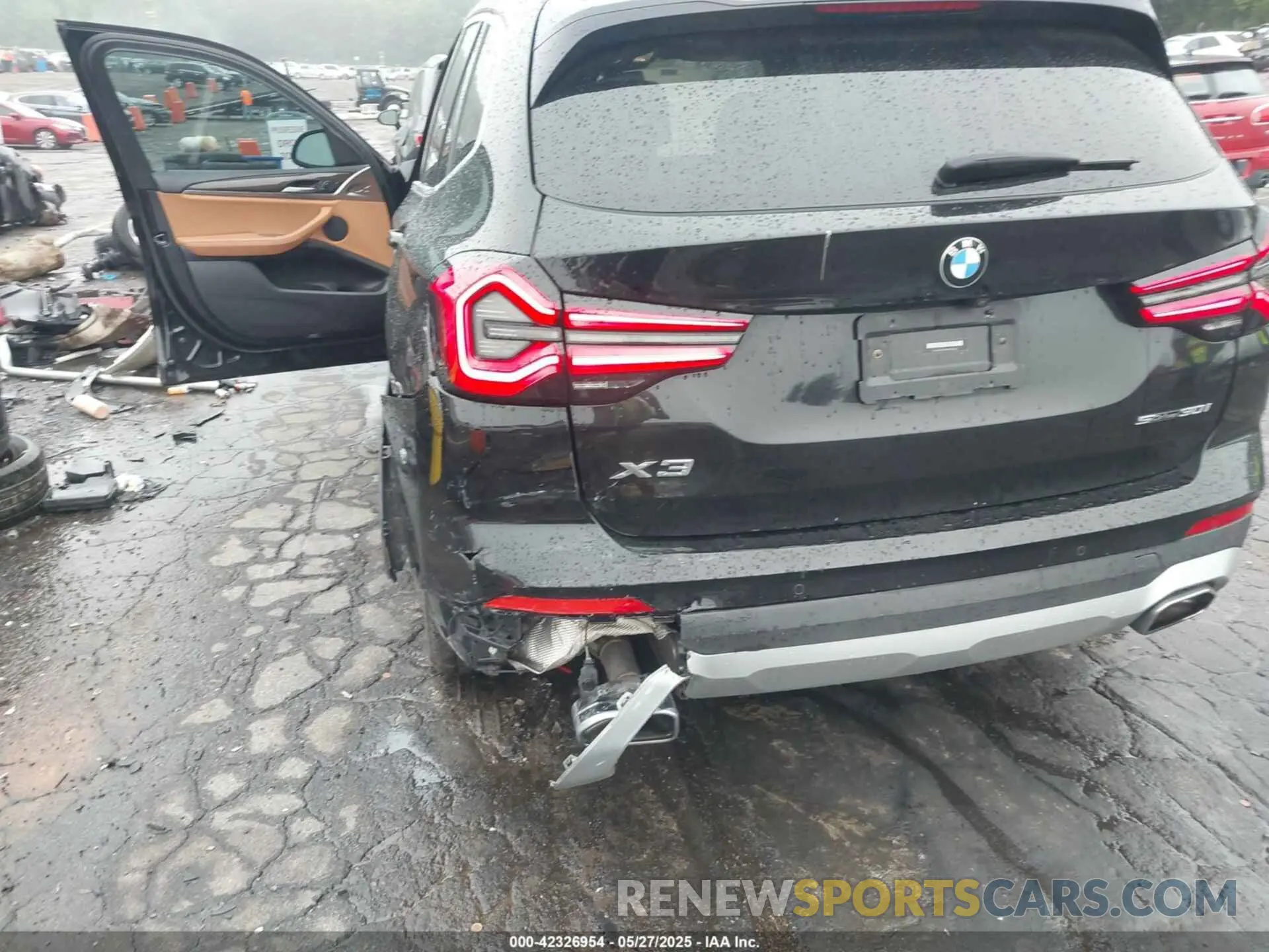 6 fotografías del automóvil dañado 5UX43DP04N9J81322 BMW X3 2022