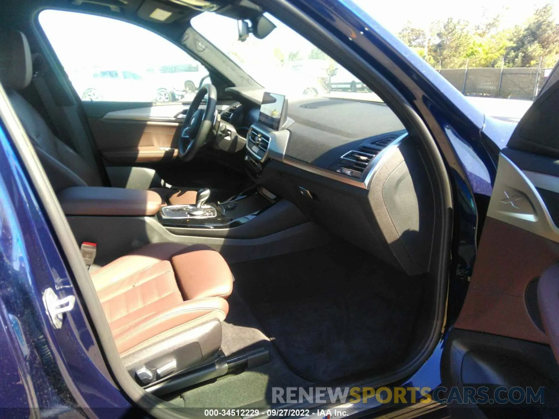 5 fotografías del automóvil dañado 5UX43DP05N9M20912 BMW X3 2022