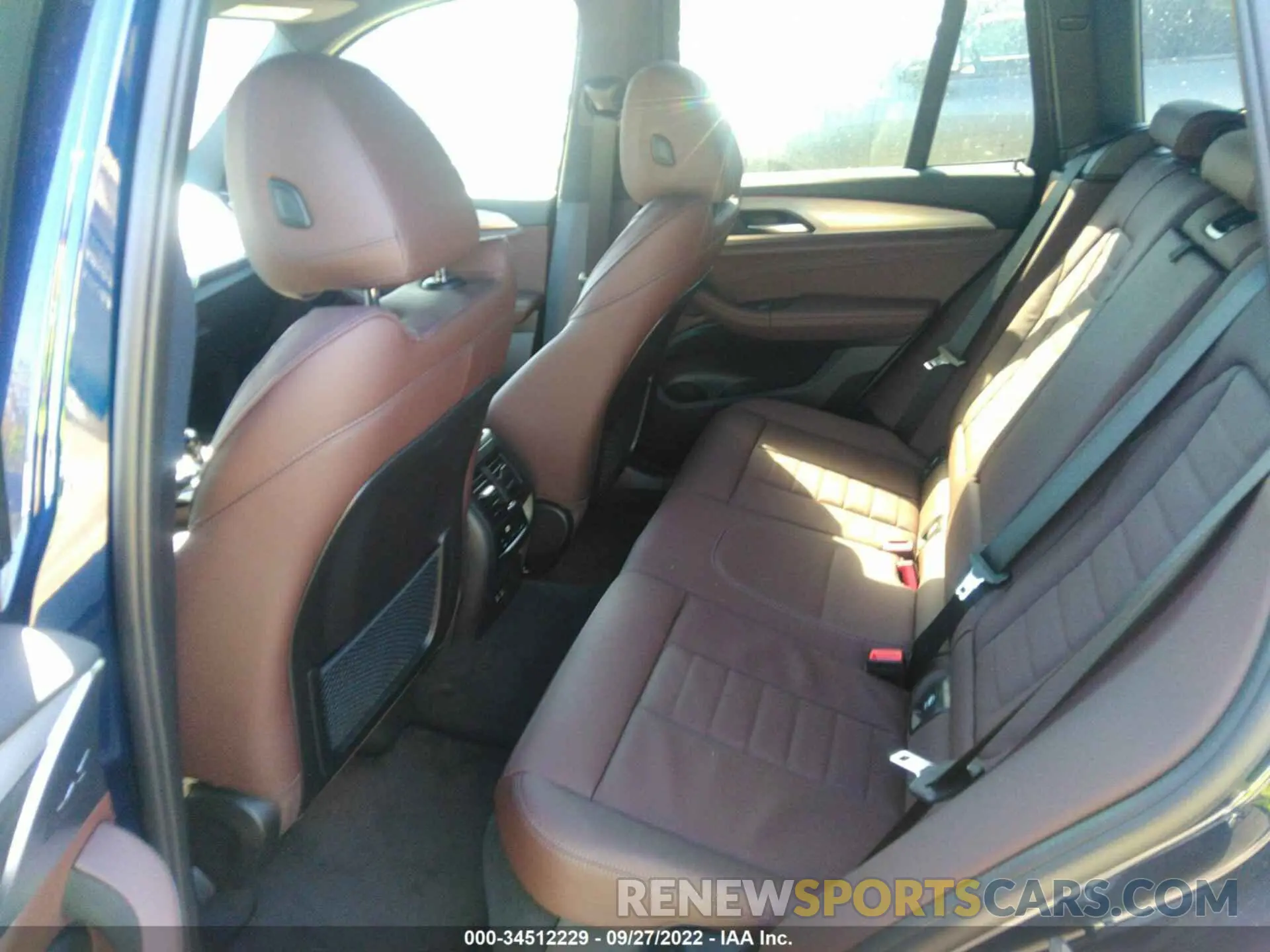 8 fotografías del automóvil dañado 5UX43DP05N9M20912 BMW X3 2022
