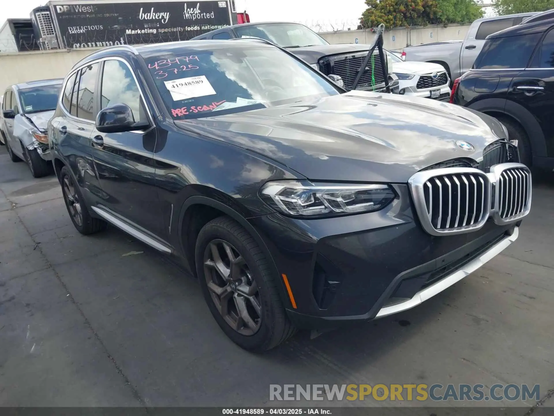 1 fotografías del automóvil dañado 5UX43DP06N9J82018 BMW X3 2022