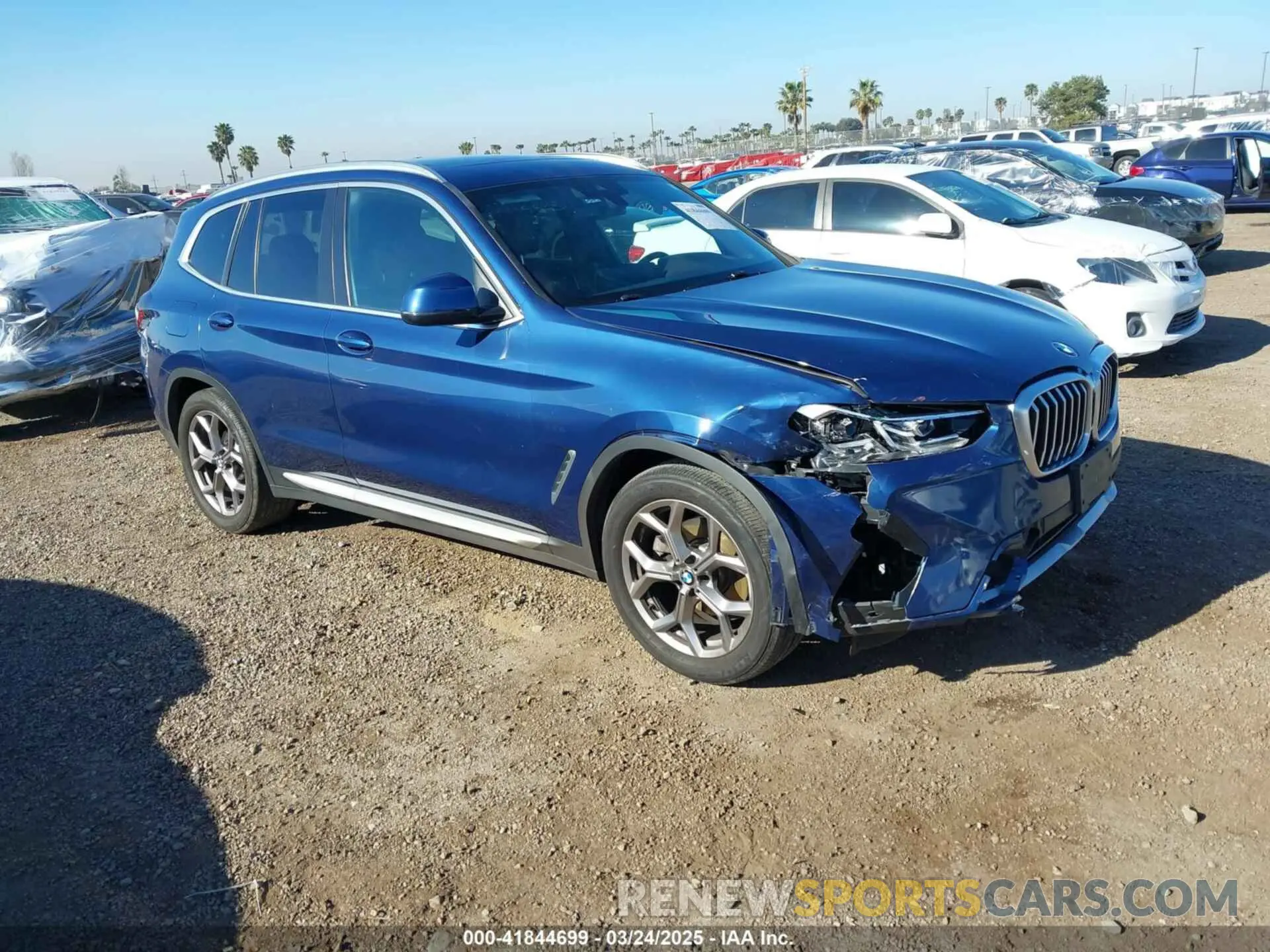 1 fotografías del automóvil dañado 5UX43DP06N9K69322 BMW X3 2022