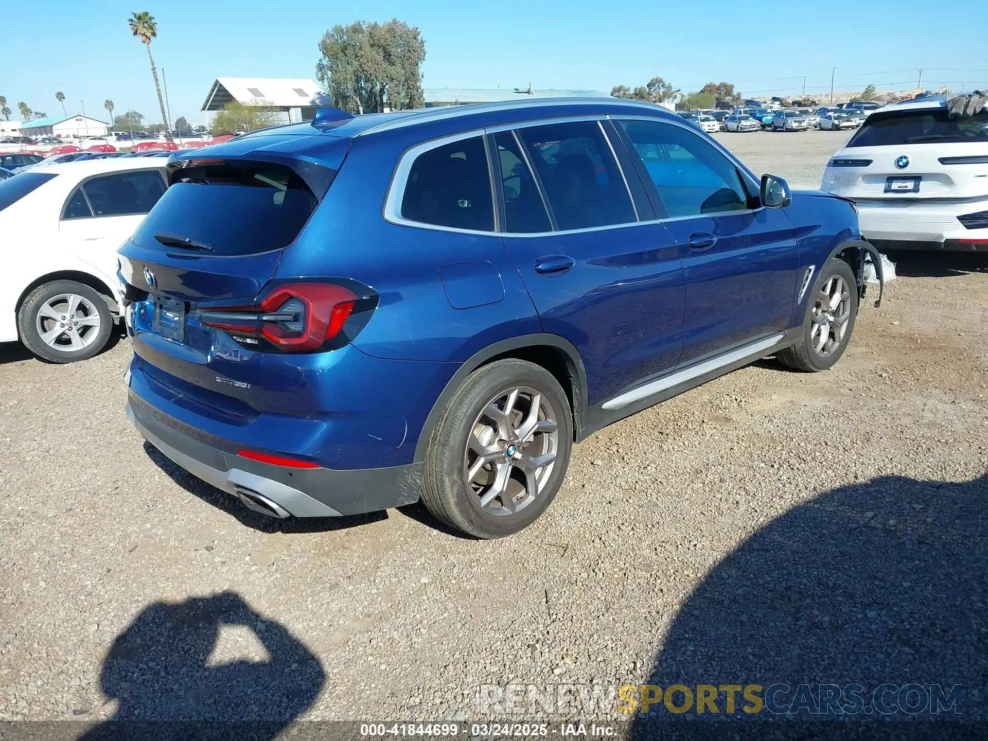 4 fotografías del automóvil dañado 5UX43DP06N9K69322 BMW X3 2022