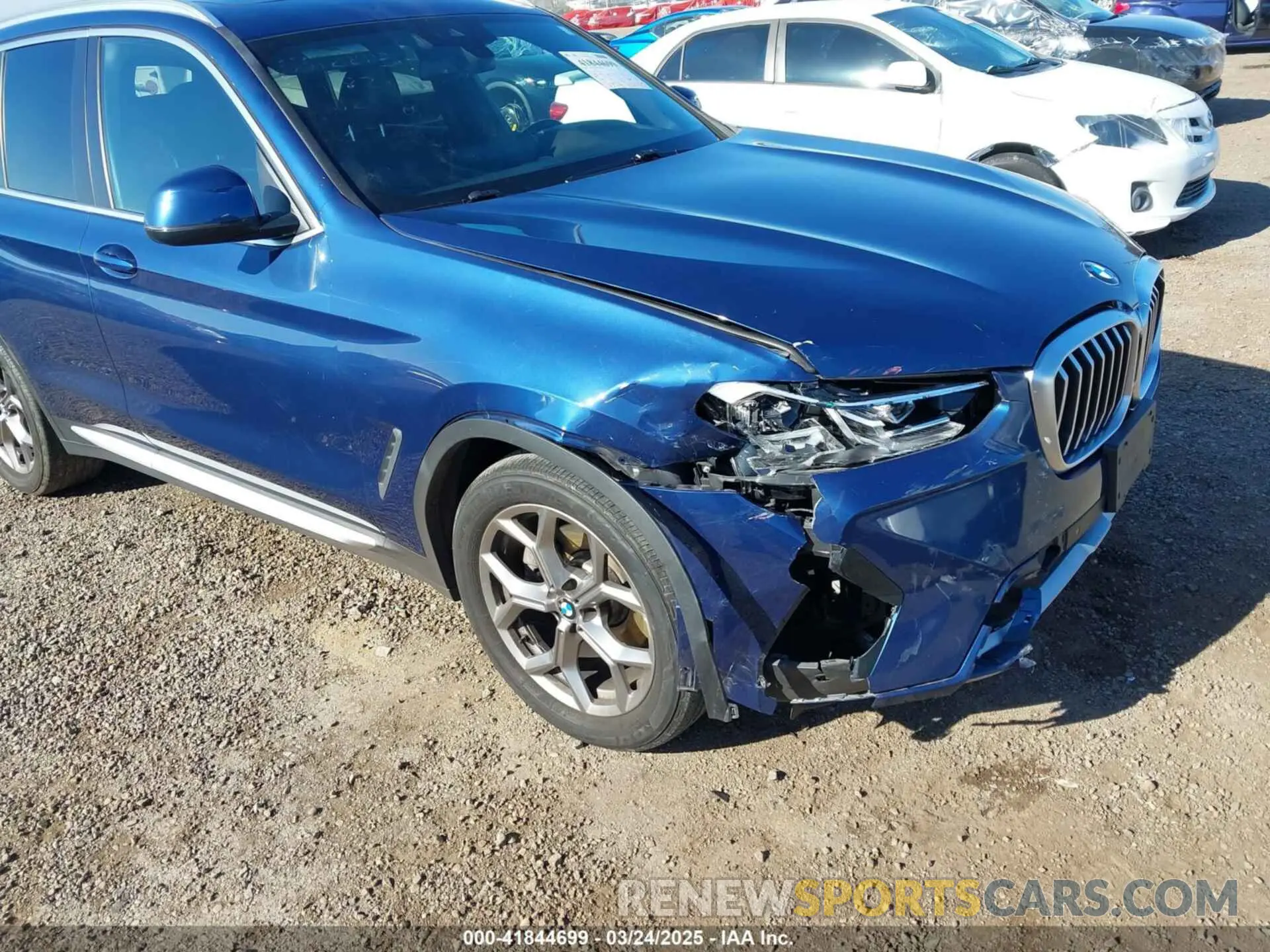 6 fotografías del automóvil dañado 5UX43DP06N9K69322 BMW X3 2022