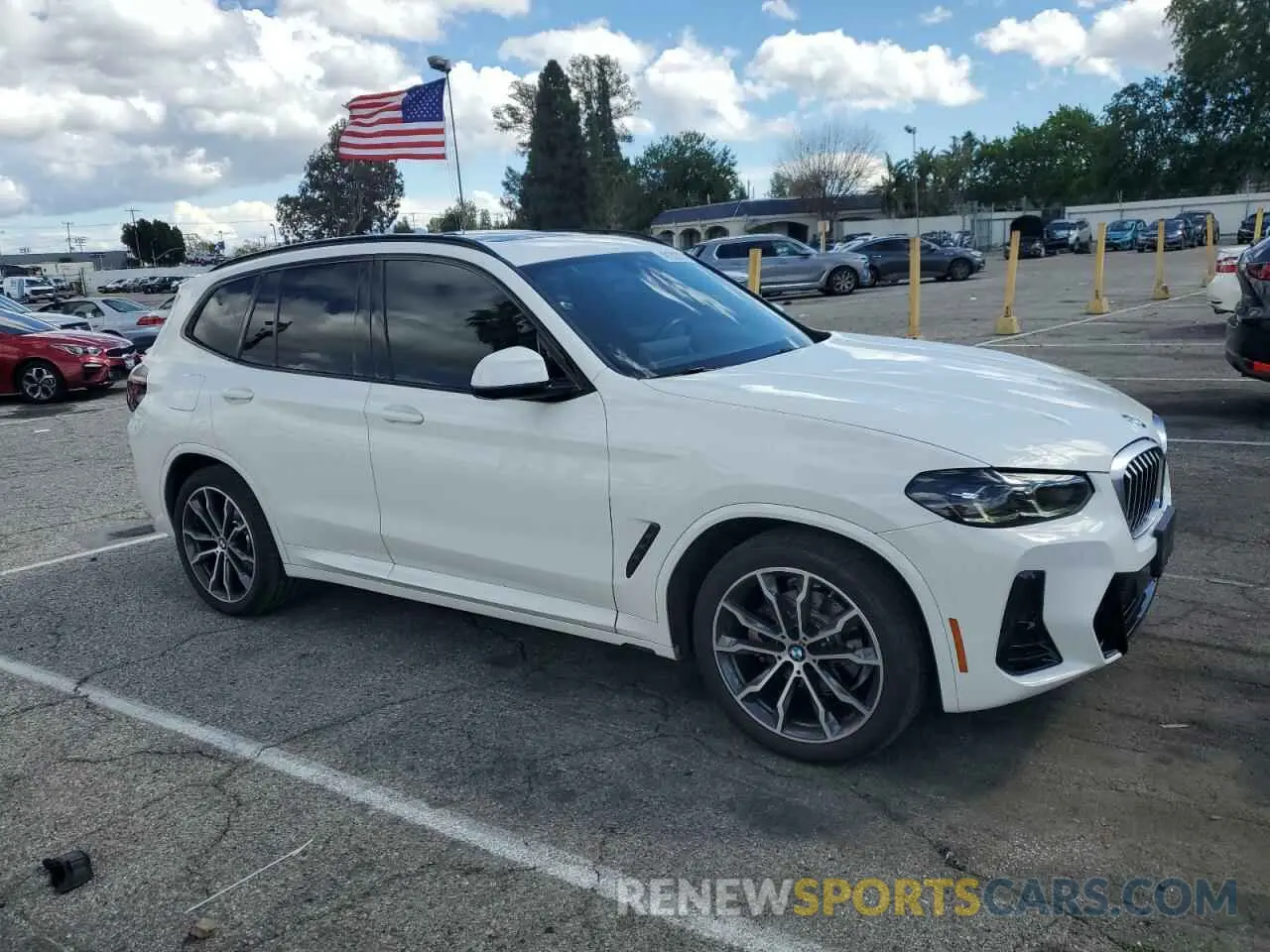 4 fotografías del automóvil dañado 5UX43DP06N9M67530 BMW X3 2022