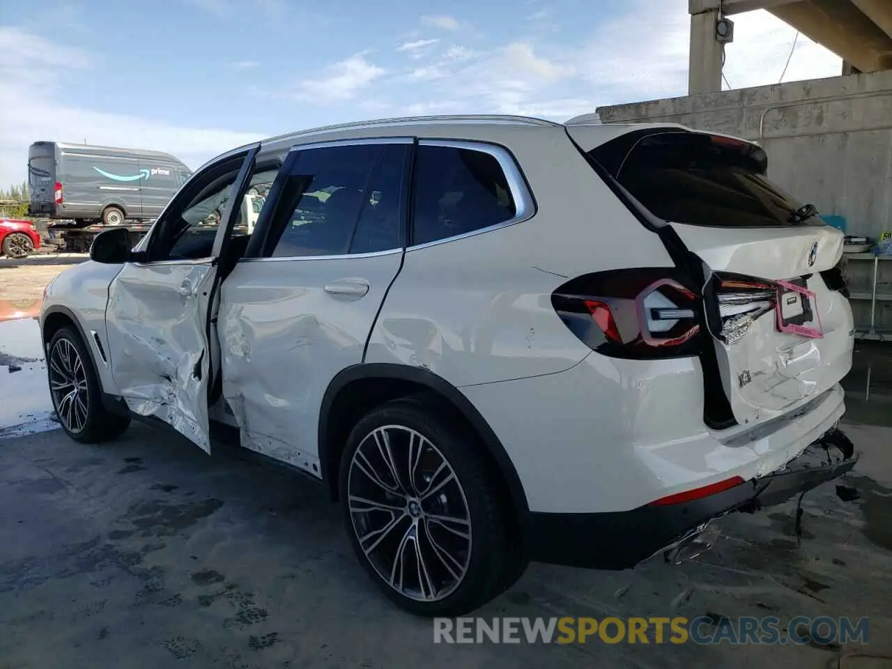 2 fotografías del automóvil dañado 5UX43DP06N9M83078 BMW X3 2022
