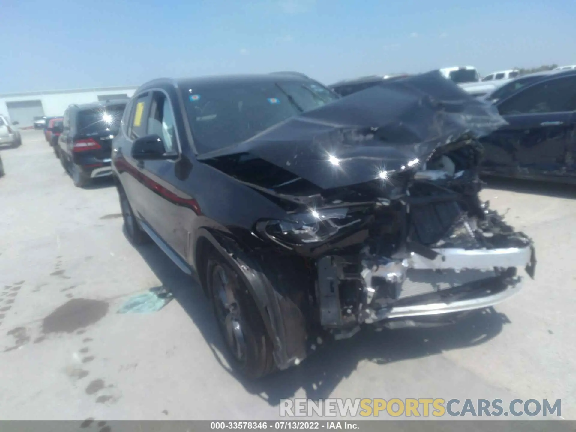 1 fotografías del automóvil dañado 5UX43DP07N9J50453 BMW X3 2022