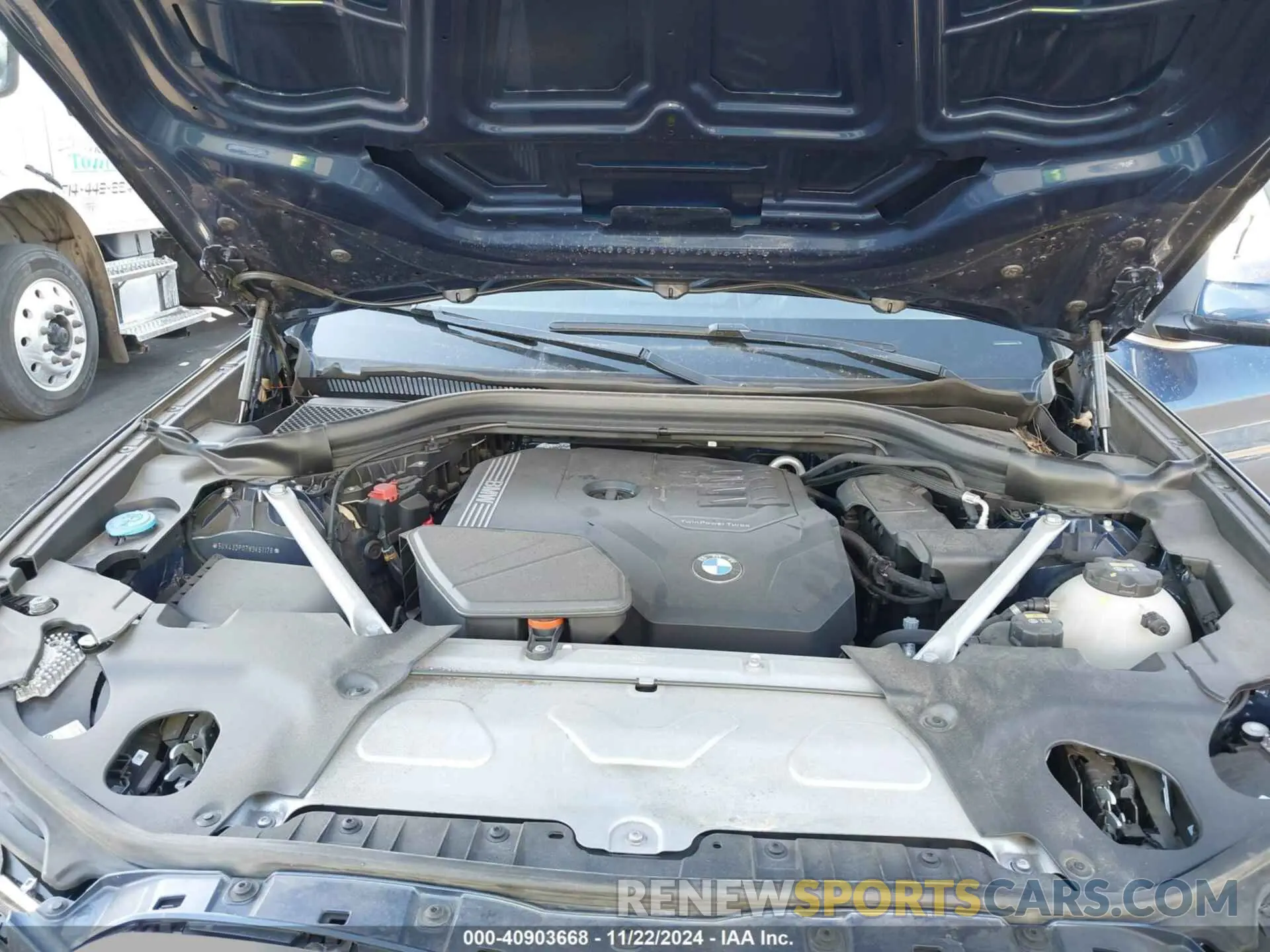 10 fotografías del automóvil dañado 5UX43DP07N9K61178 BMW X3 2022