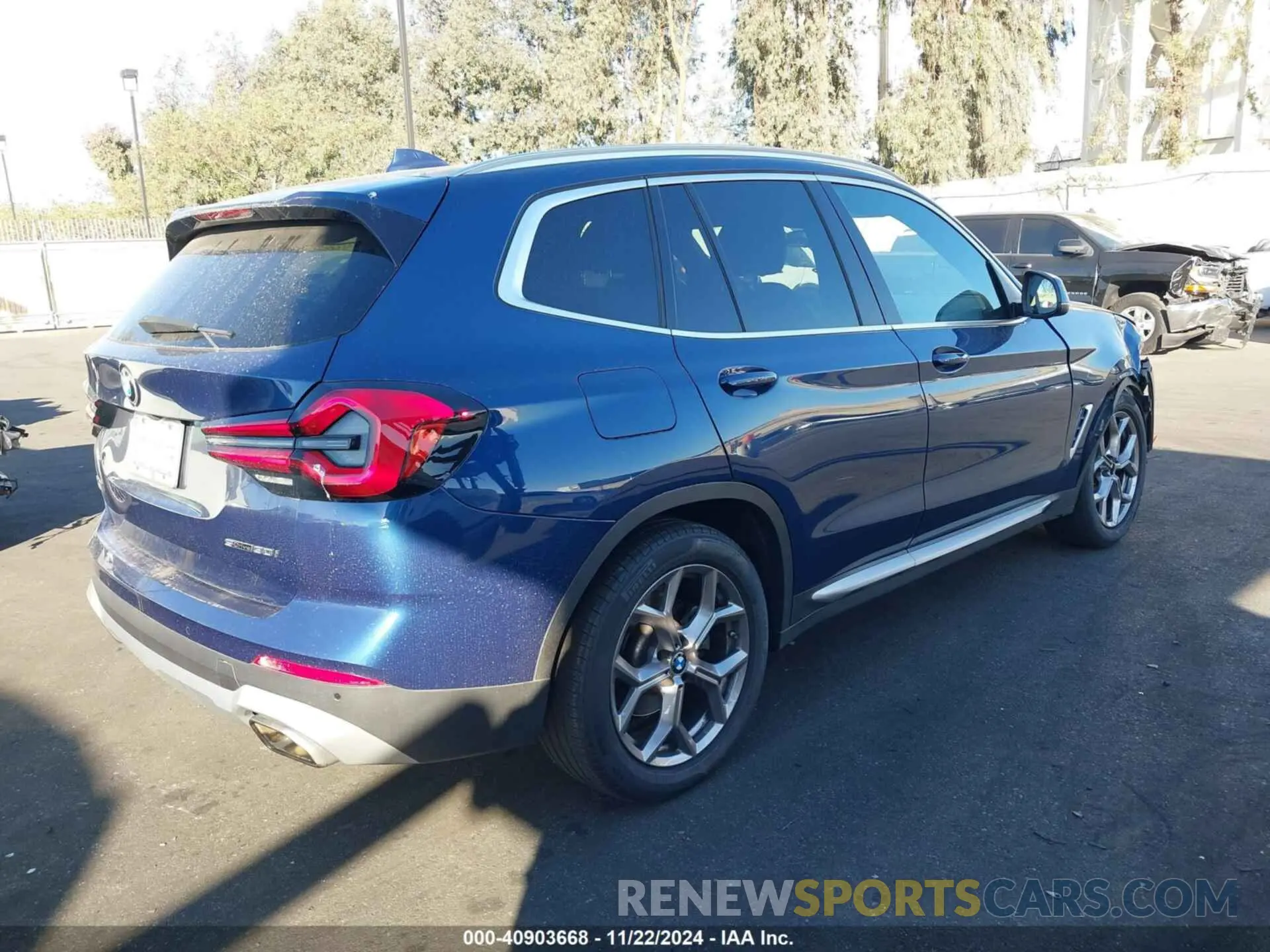 4 fotografías del automóvil dañado 5UX43DP07N9K61178 BMW X3 2022