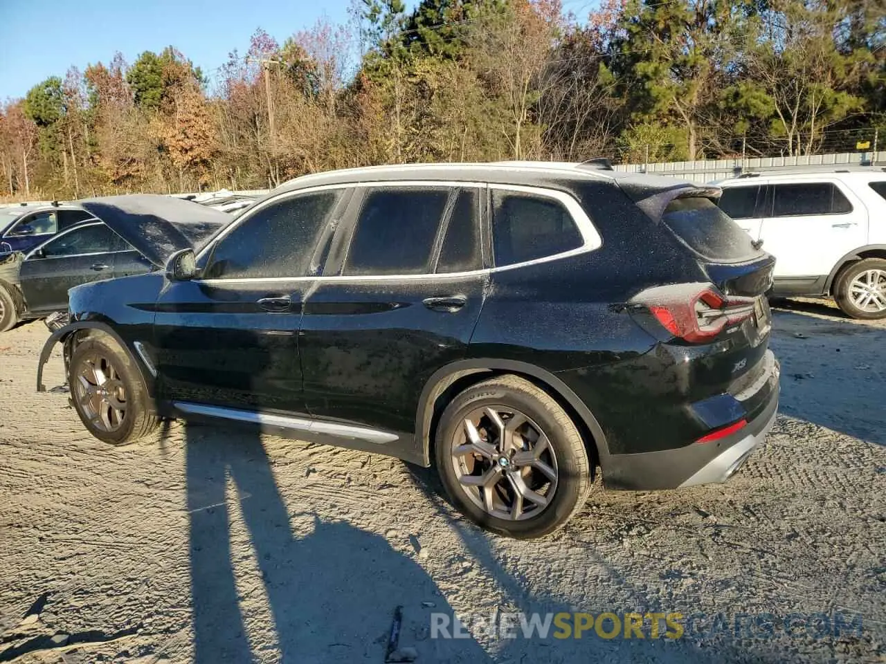 2 fotografías del automóvil dañado 5UX43DP07N9M09832 BMW X3 2022