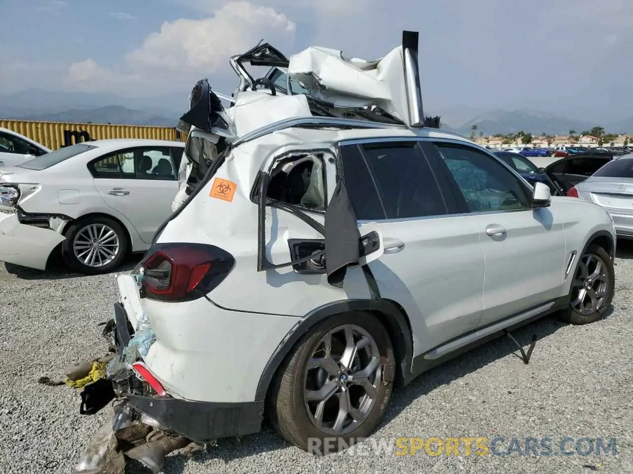 3 fotografías del automóvil dañado 5UX43DP08N9K66809 BMW X3 2022