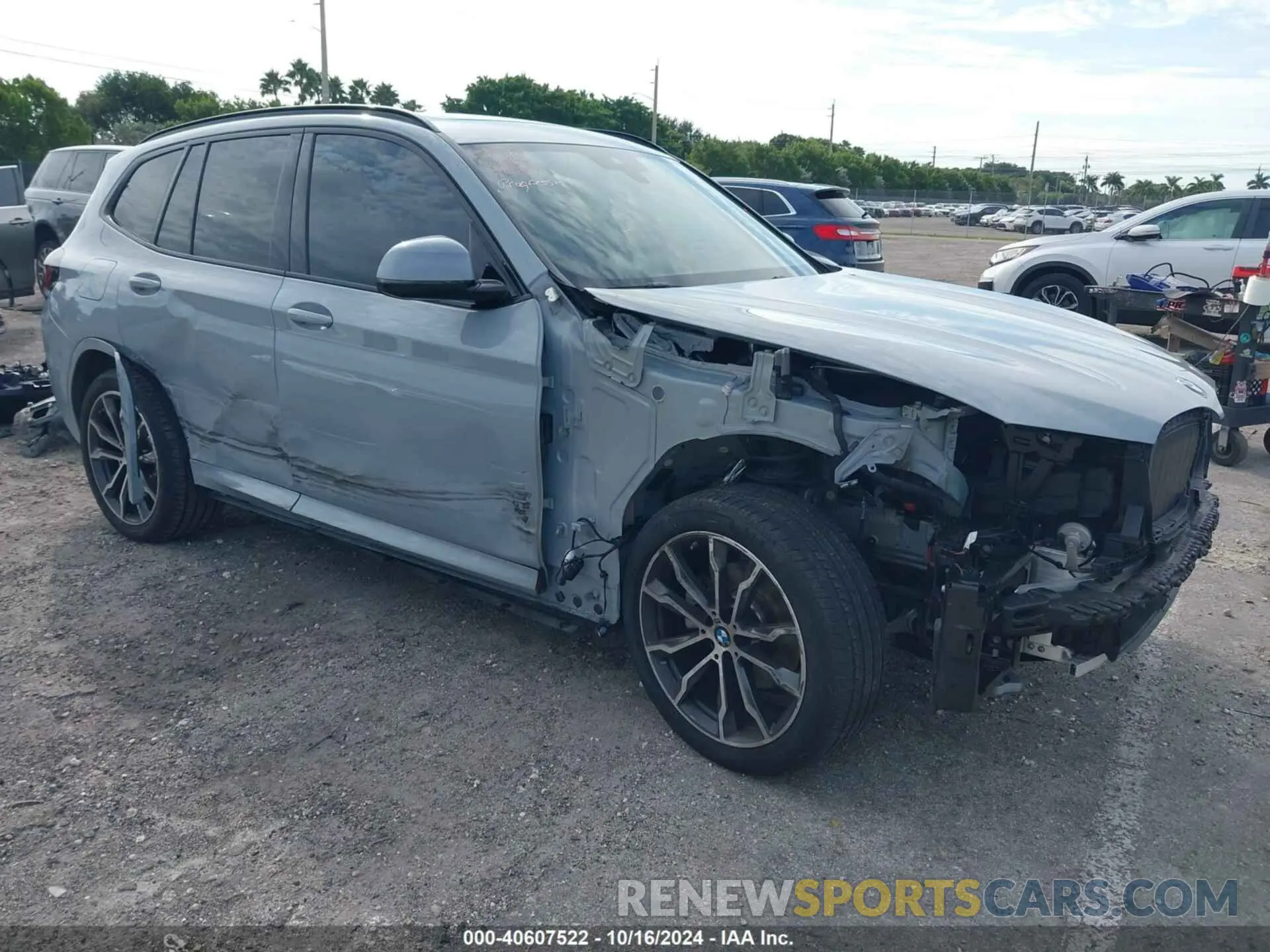 1 fotografías del automóvil dañado 5UX43DP08N9M11752 BMW X3 2022