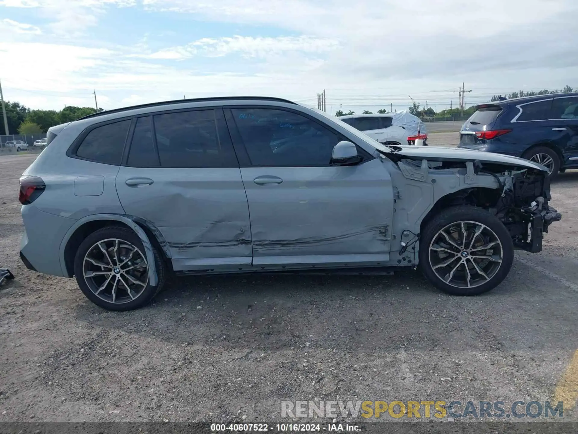 14 fotografías del automóvil dañado 5UX43DP08N9M11752 BMW X3 2022