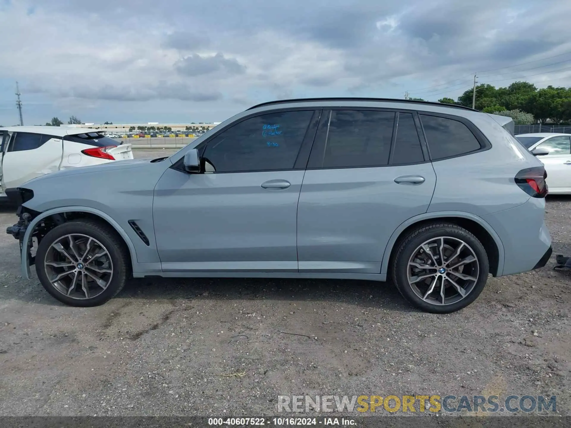 15 fotografías del automóvil dañado 5UX43DP08N9M11752 BMW X3 2022