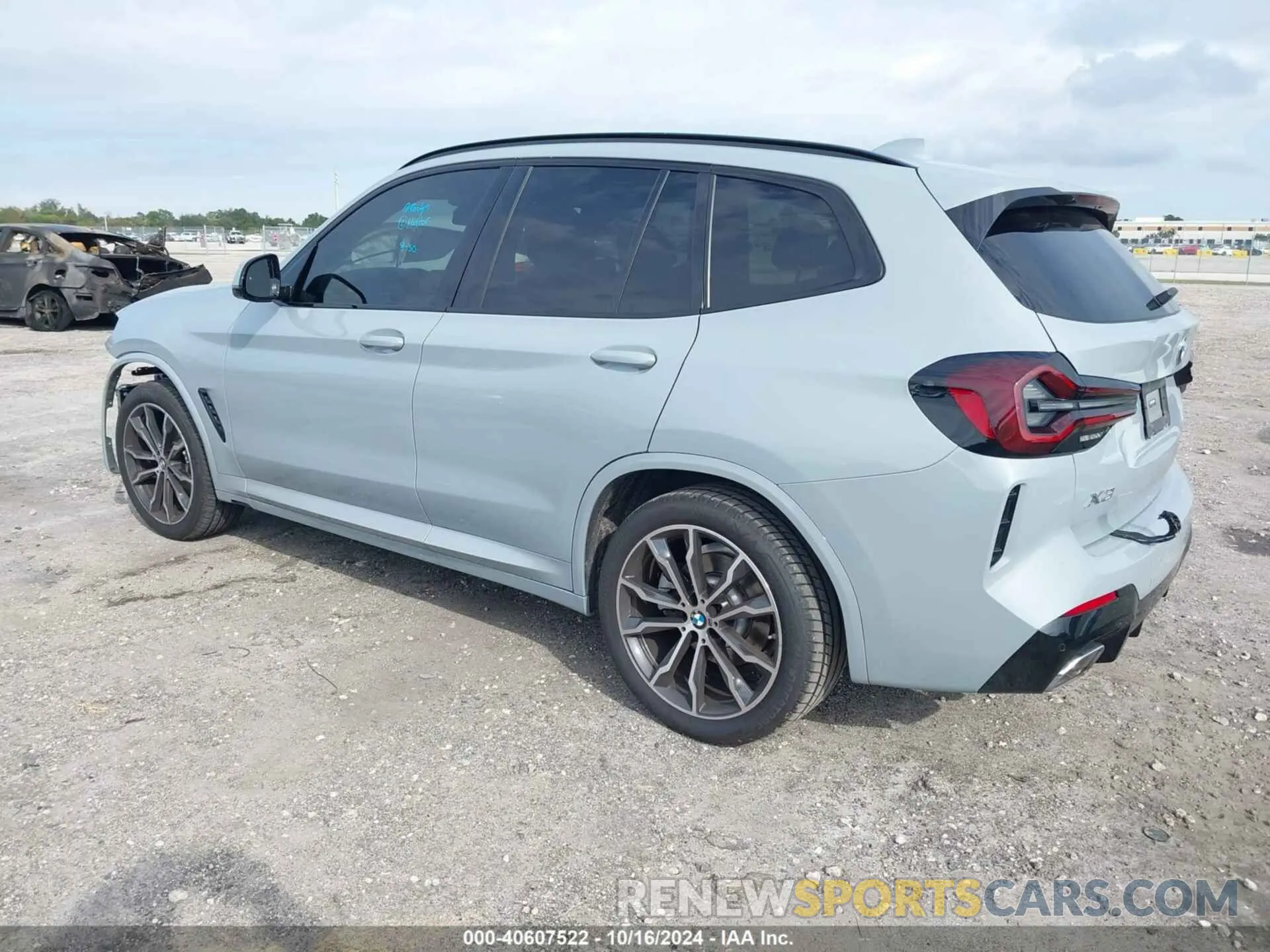3 fotografías del automóvil dañado 5UX43DP08N9M11752 BMW X3 2022