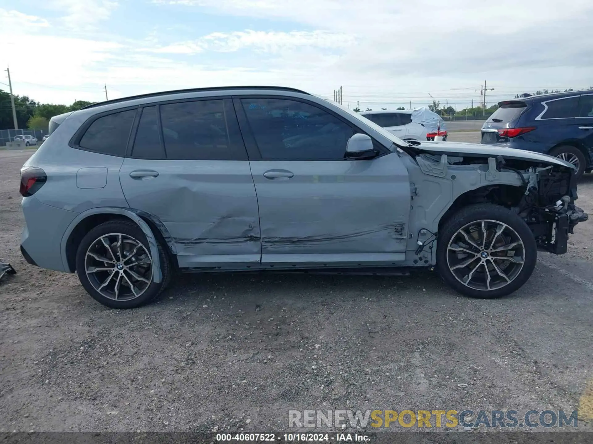 6 fotografías del automóvil dañado 5UX43DP08N9M11752 BMW X3 2022