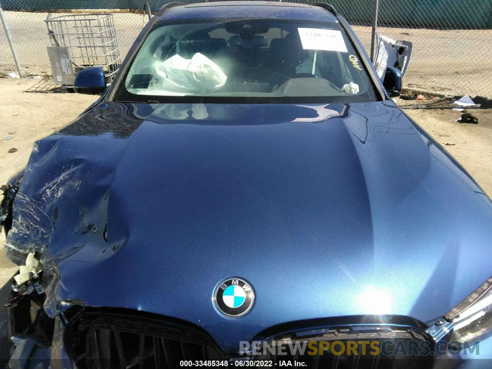 10 fotografías del automóvil dañado 5UX43DP08N9M29121 BMW X3 2022