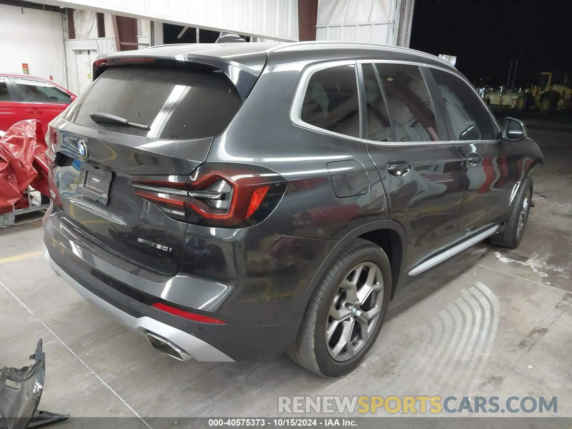 4 fotografías del automóvil dañado 5UX43DP09N9L12311 BMW X3 2022