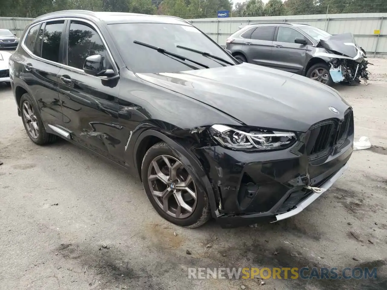 4 fotografías del automóvil dañado 5UX43DP09N9M41911 BMW X3 2022