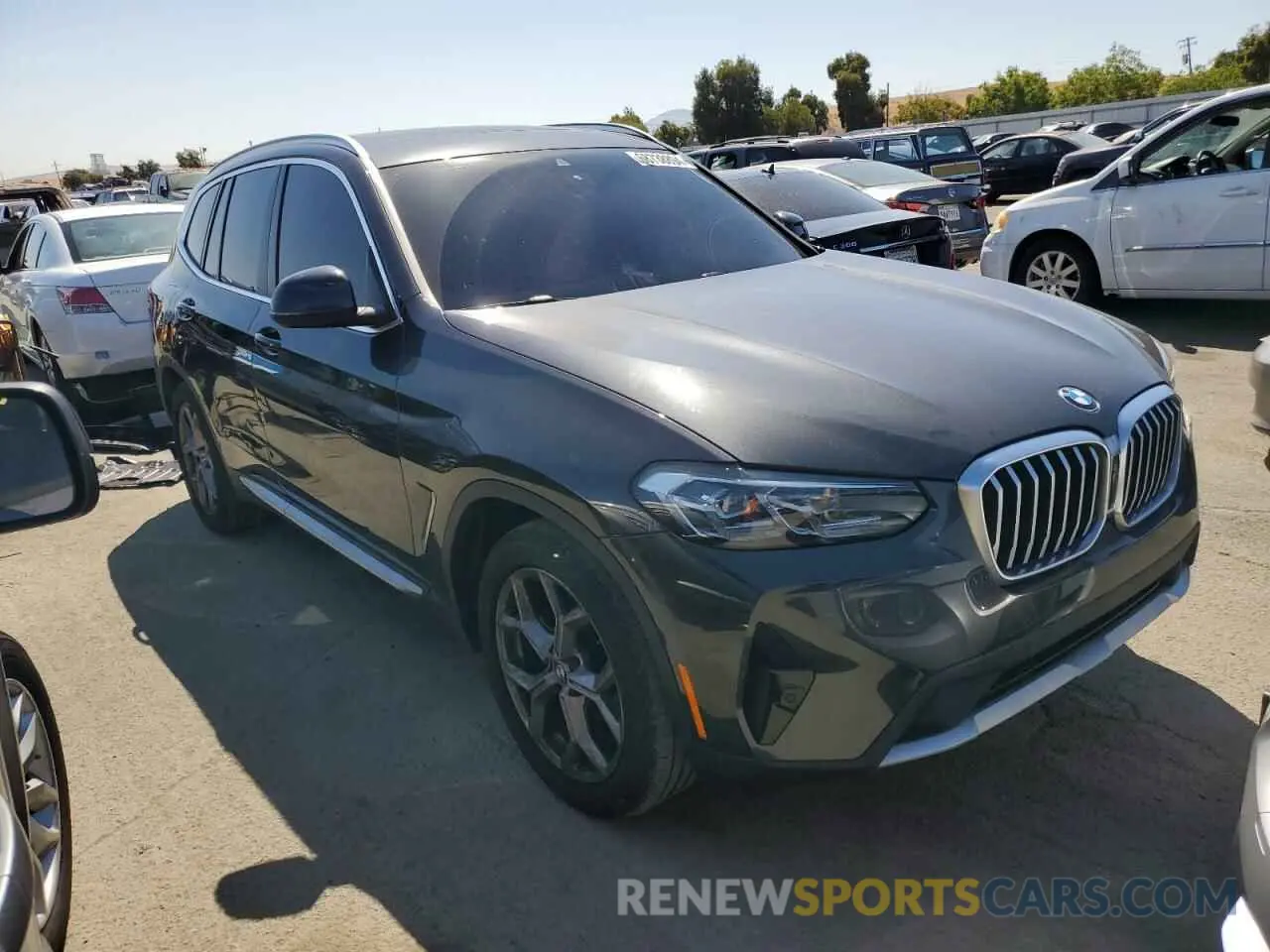 4 fotografías del automóvil dañado 5UX43DP09N9M44520 BMW X3 2022