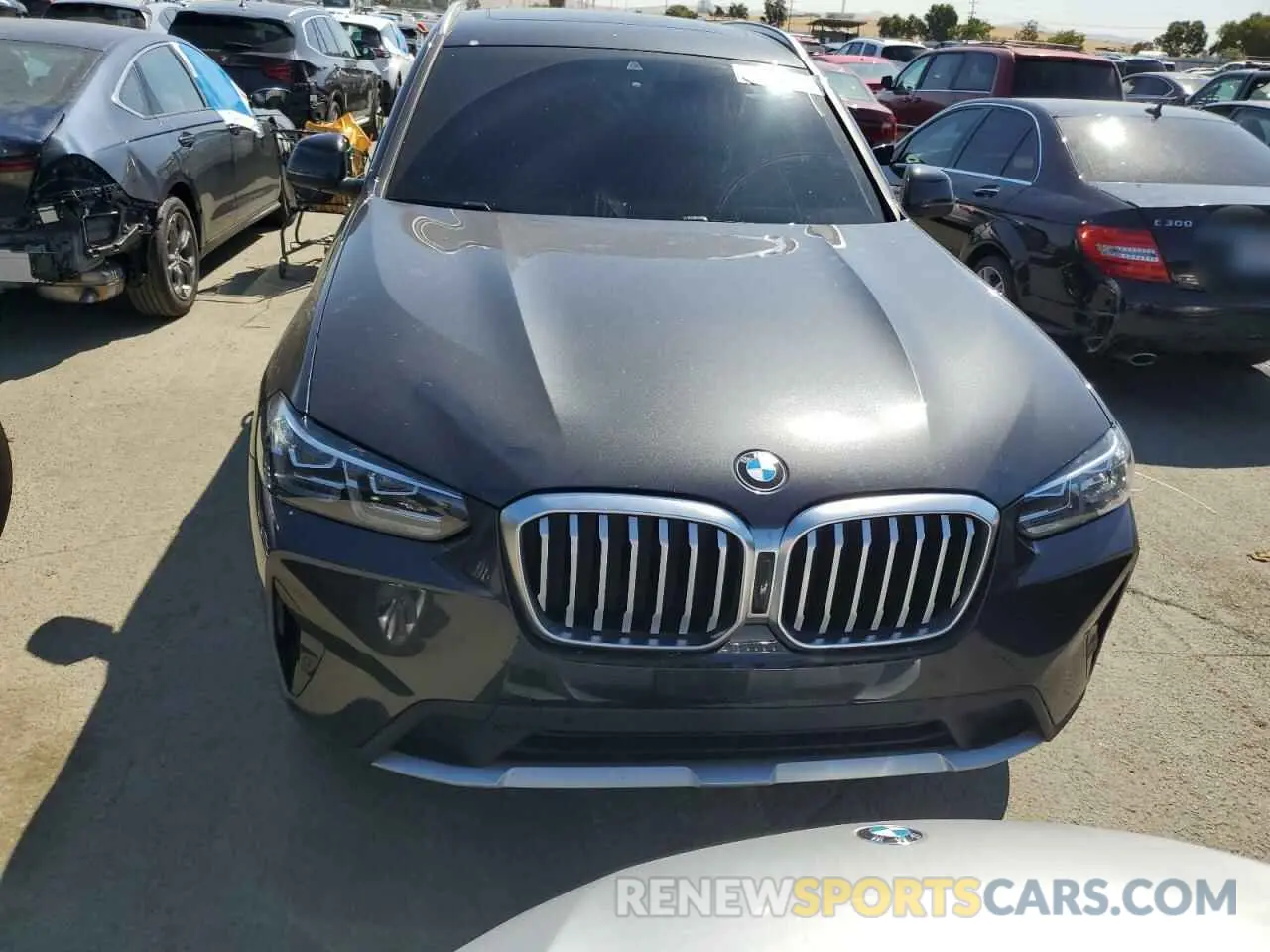 5 fotografías del automóvil dañado 5UX43DP09N9M44520 BMW X3 2022