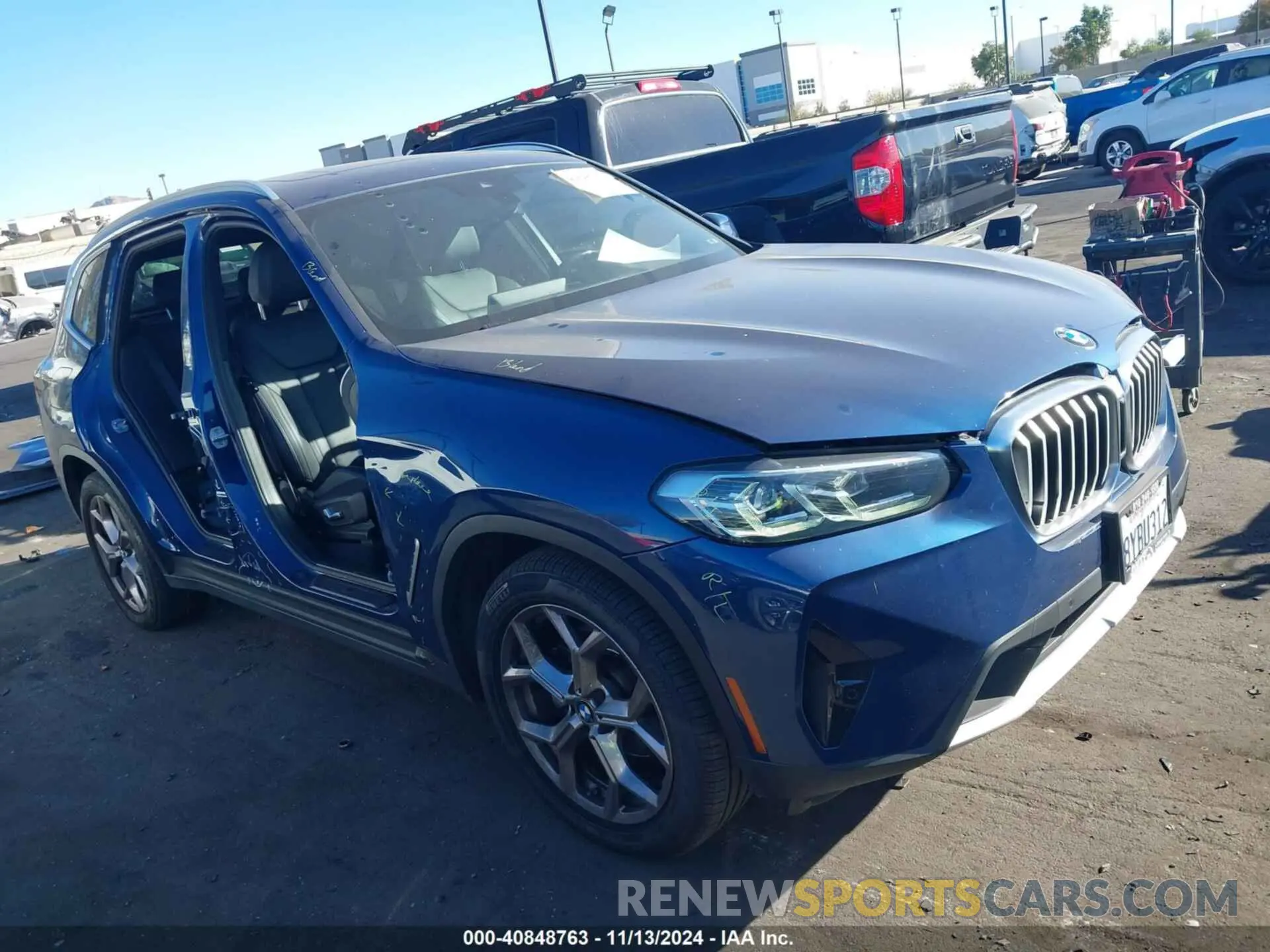 14 fotografías del automóvil dañado 5UX43DP0XN9J17799 BMW X3 2022