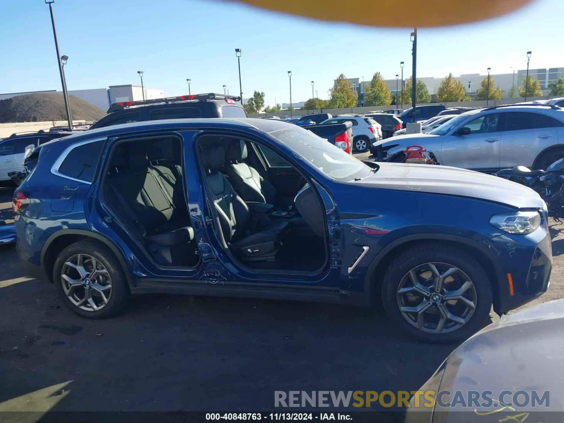 6 fotografías del automóvil dañado 5UX43DP0XN9J17799 BMW X3 2022