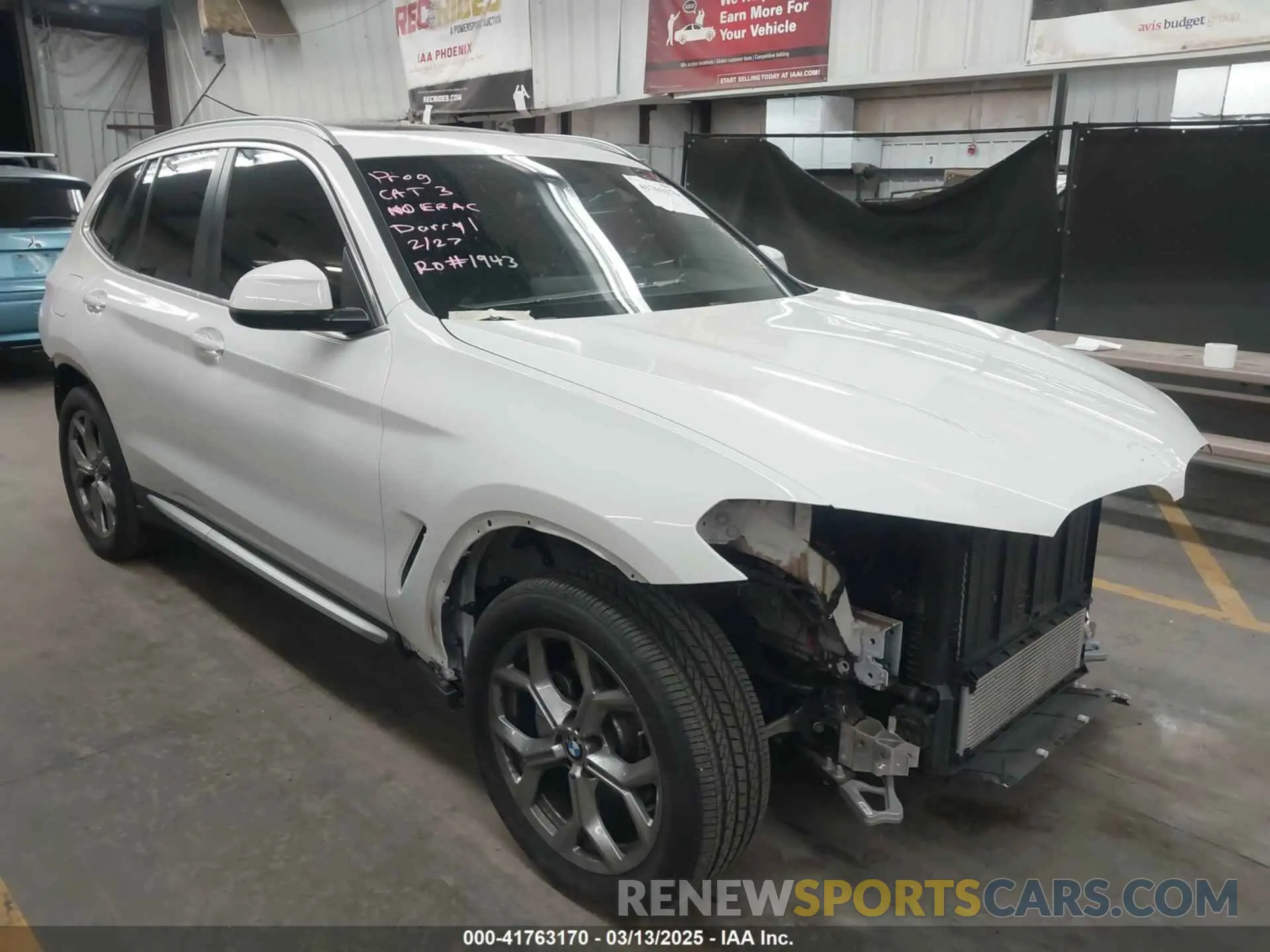1 fotografías del automóvil dañado 5UX43DP0XN9K11388 BMW X3 2022