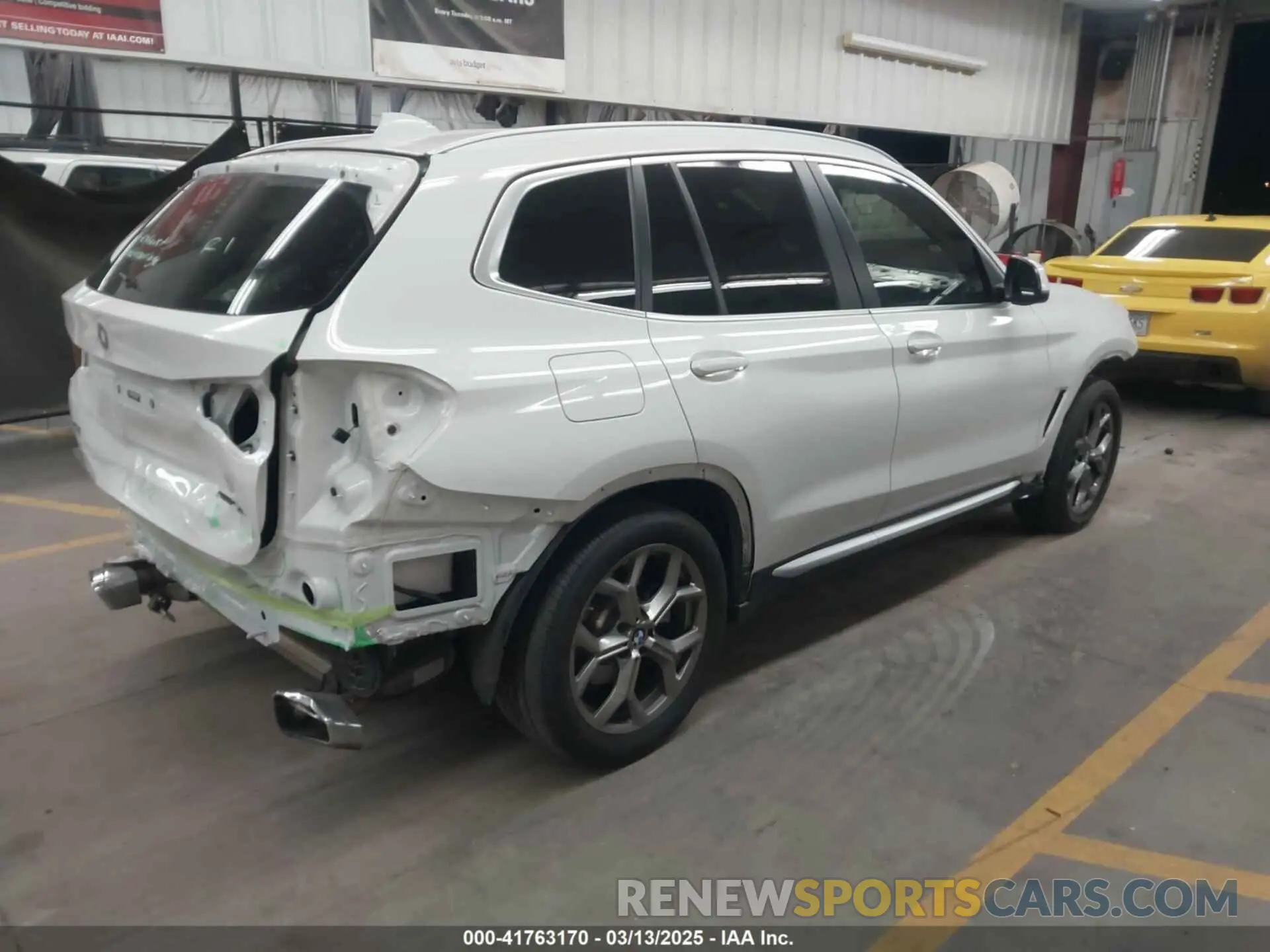4 fotografías del automóvil dañado 5UX43DP0XN9K11388 BMW X3 2022