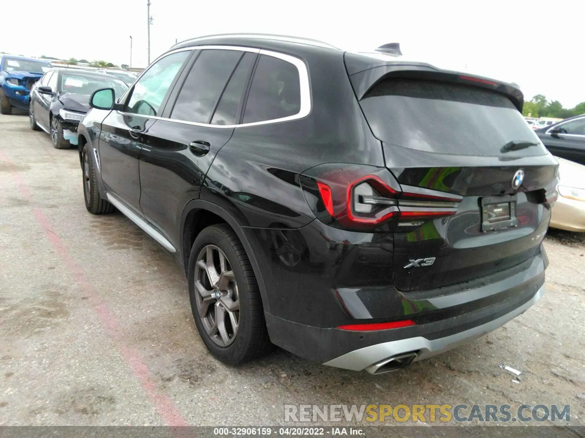3 fotografías del automóvil dañado 5UX43DP0XN9K71509 BMW X3 2022