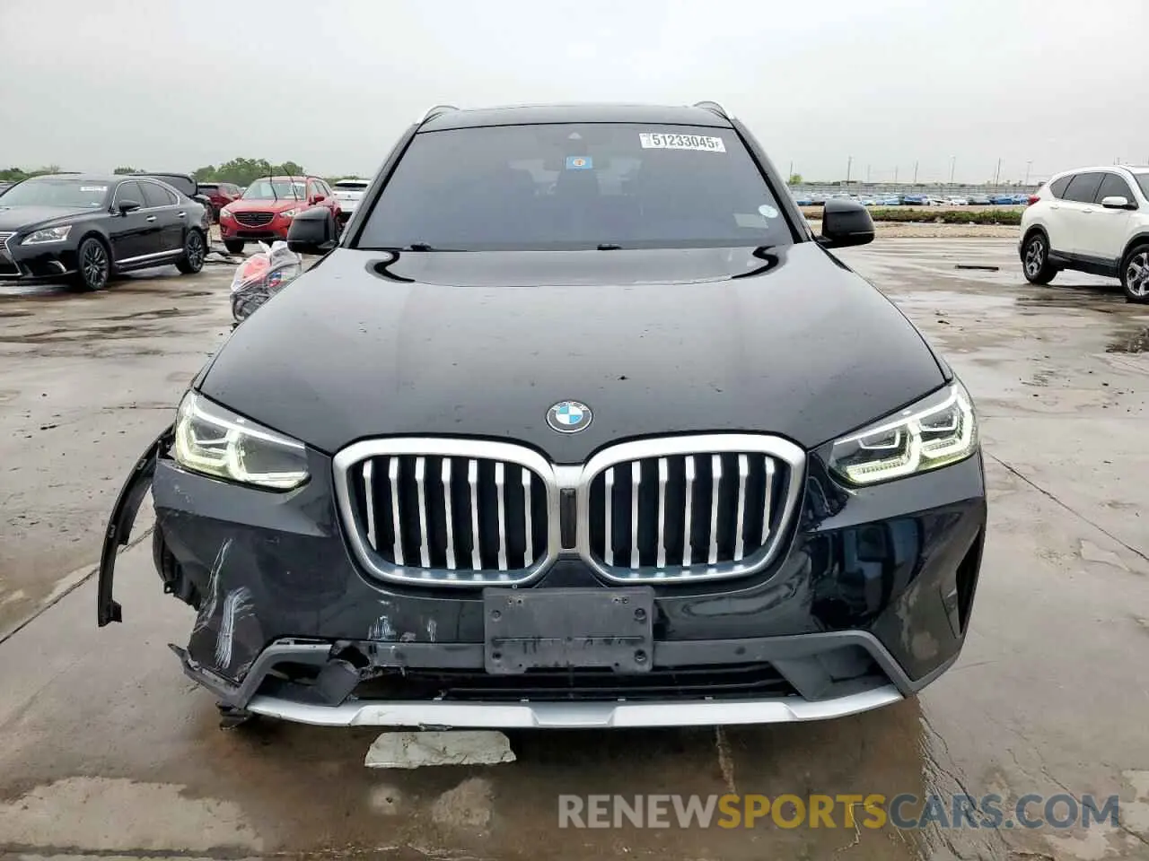 5 fotografías del automóvil dañado 5UX43DP0XN9K72210 BMW X3 2022