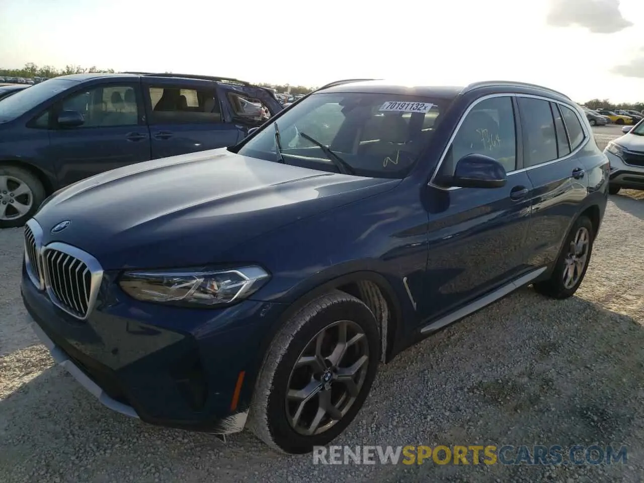 1 fotografías del automóvil dañado 5UX43DP0XN9L10146 BMW X3 2022