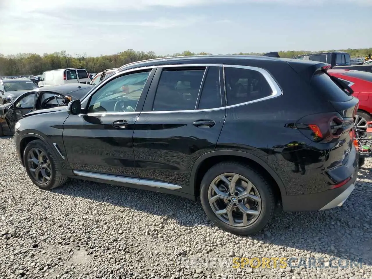 2 fotografías del automóvil dañado 5UX43DP0XN9M49063 BMW X3 2022