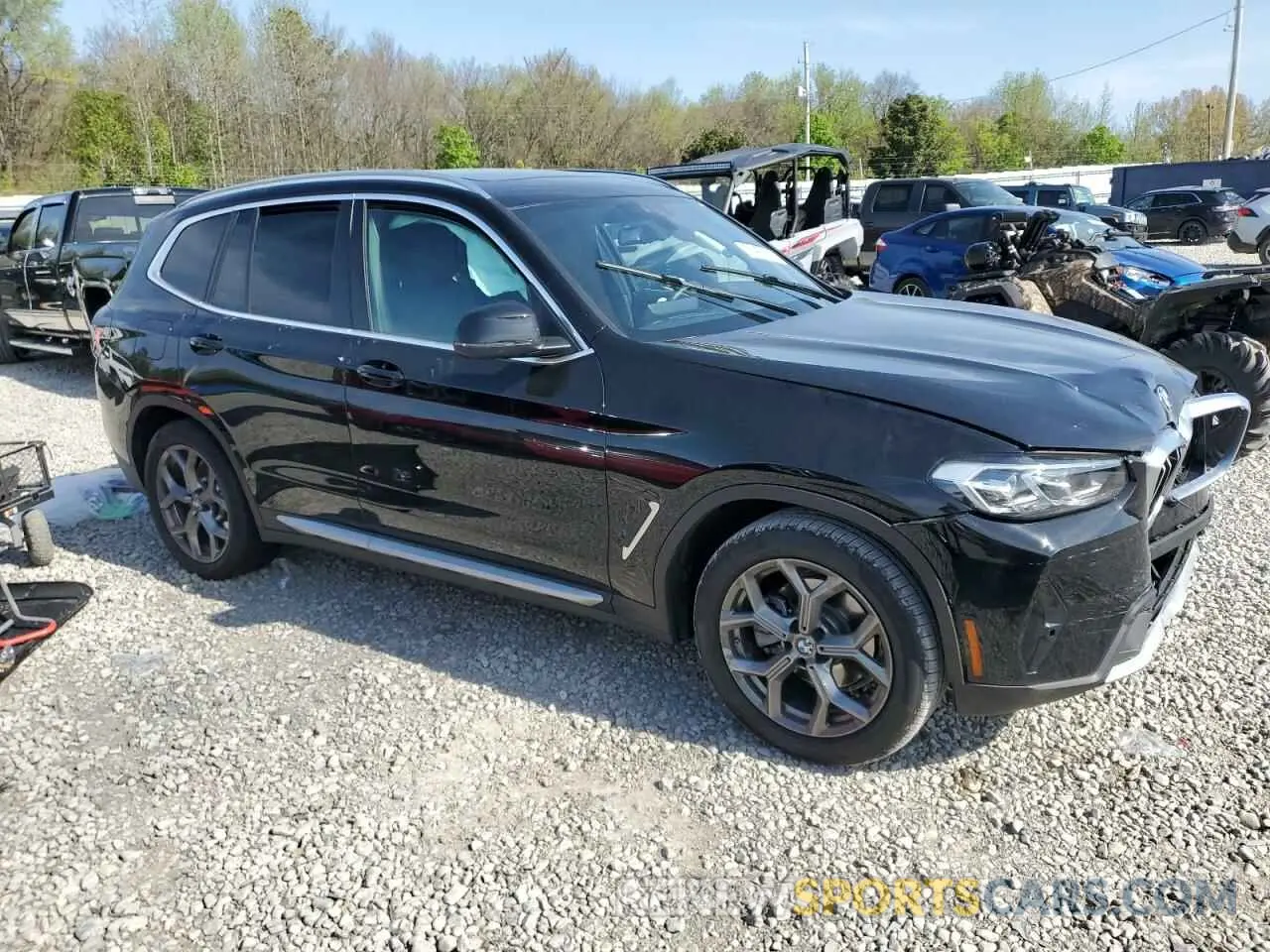 4 fotografías del automóvil dañado 5UX43DP0XN9M49063 BMW X3 2022