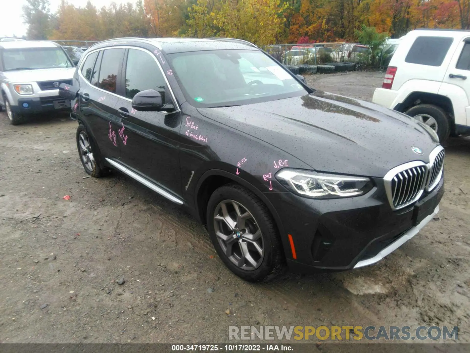 1 fotografías del automóvil dañado 5UX53DP00N9J42070 BMW X3 2022