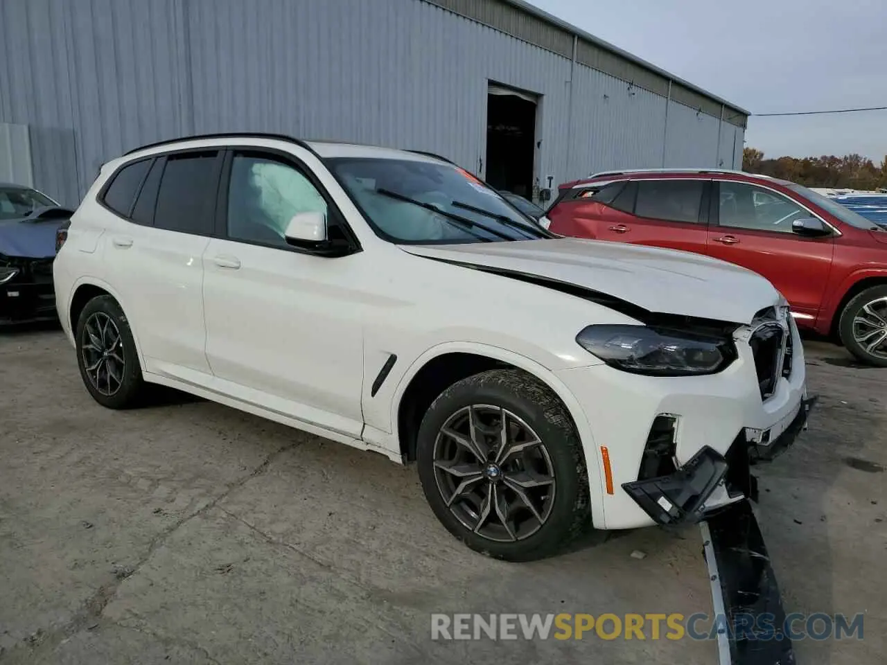 4 fotografías del automóvil dañado 5UX53DP00N9L59781 BMW X3 2022