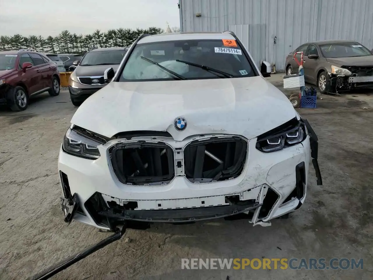 5 fotografías del automóvil dañado 5UX53DP00N9L59781 BMW X3 2022