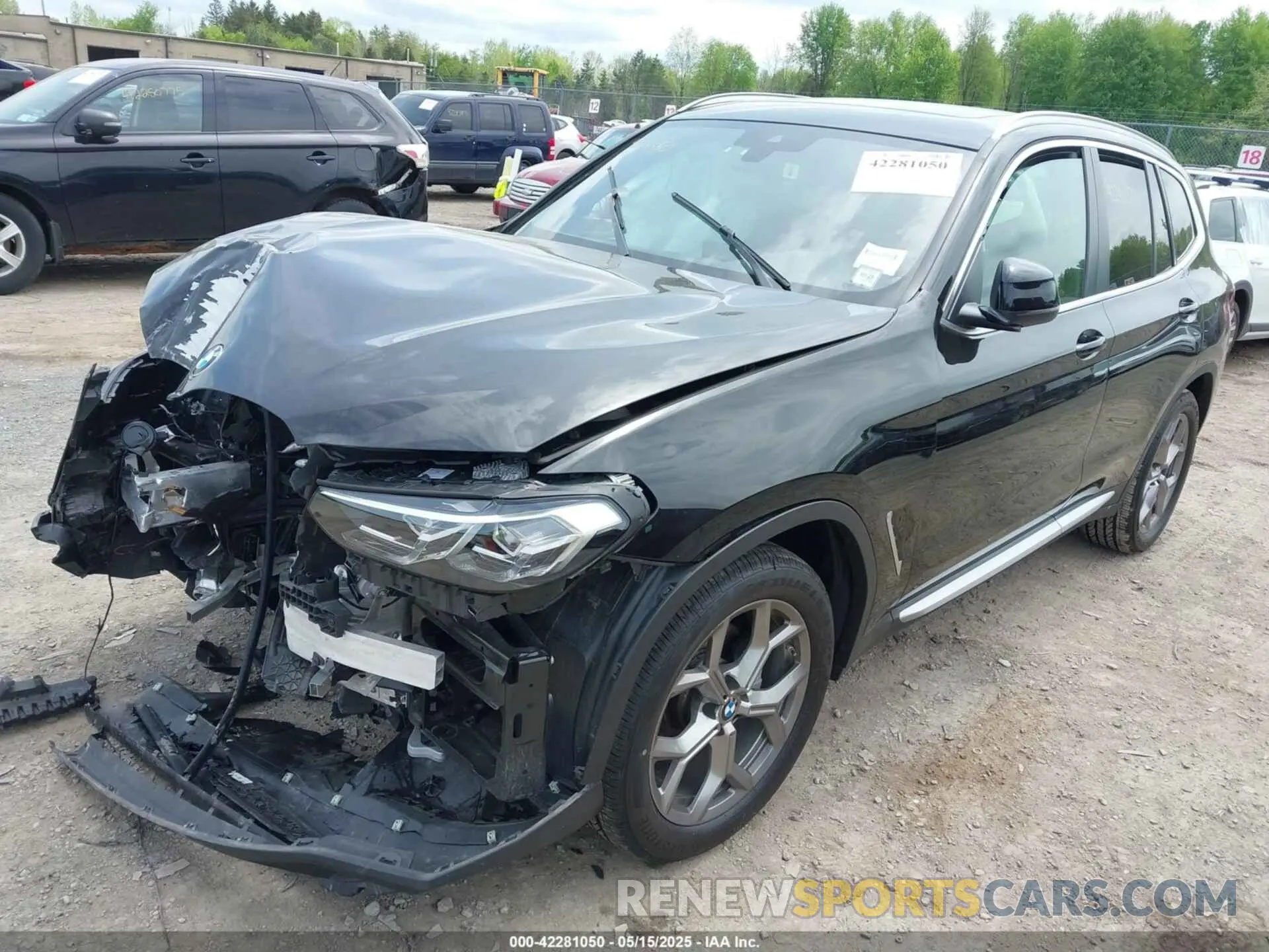 2 fotografías del automóvil dañado 5UX53DP00N9M80648 BMW X3 2022