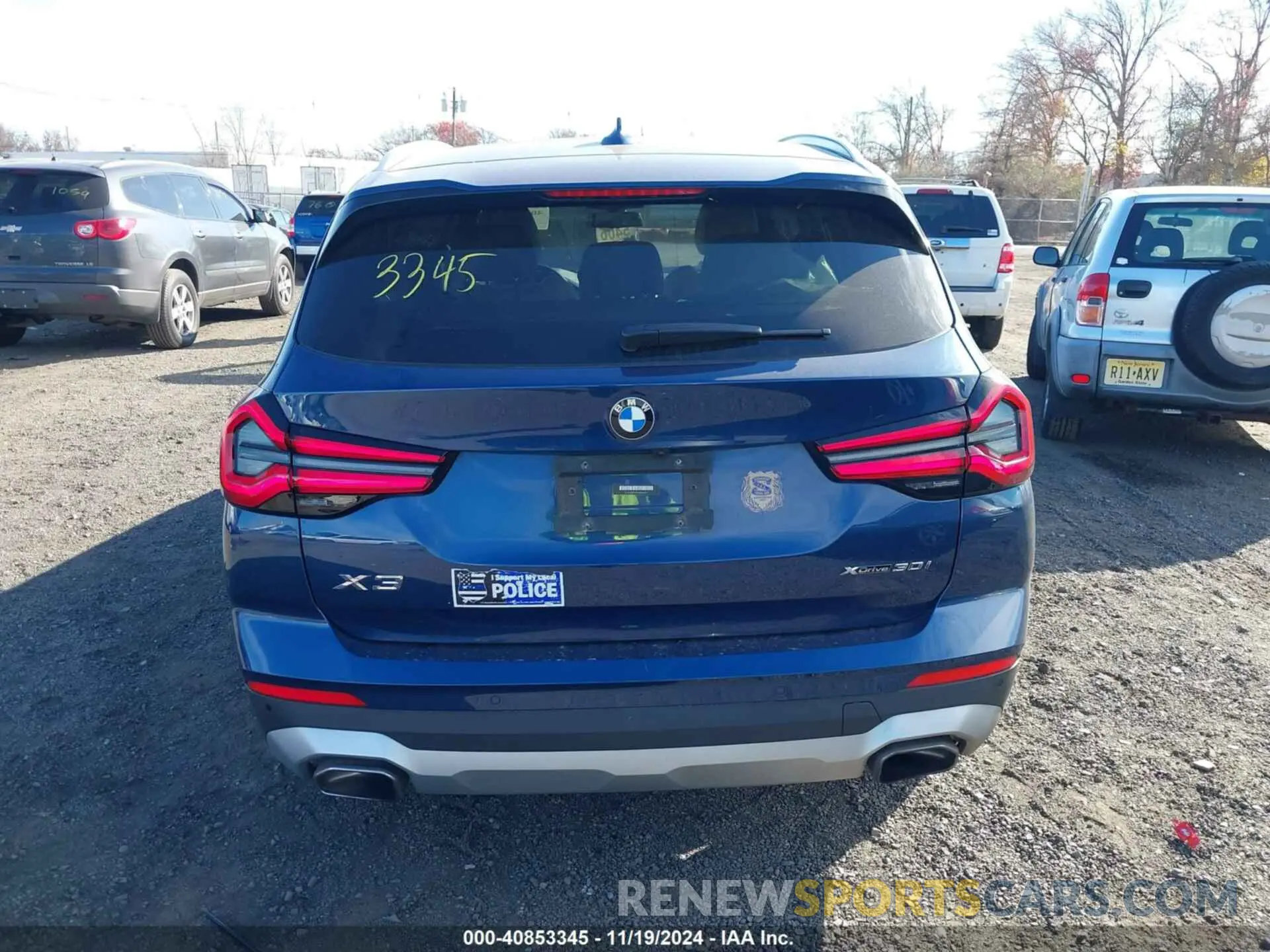 16 fotografías del automóvil dañado 5UX53DP01N9J64711 BMW X3 2022