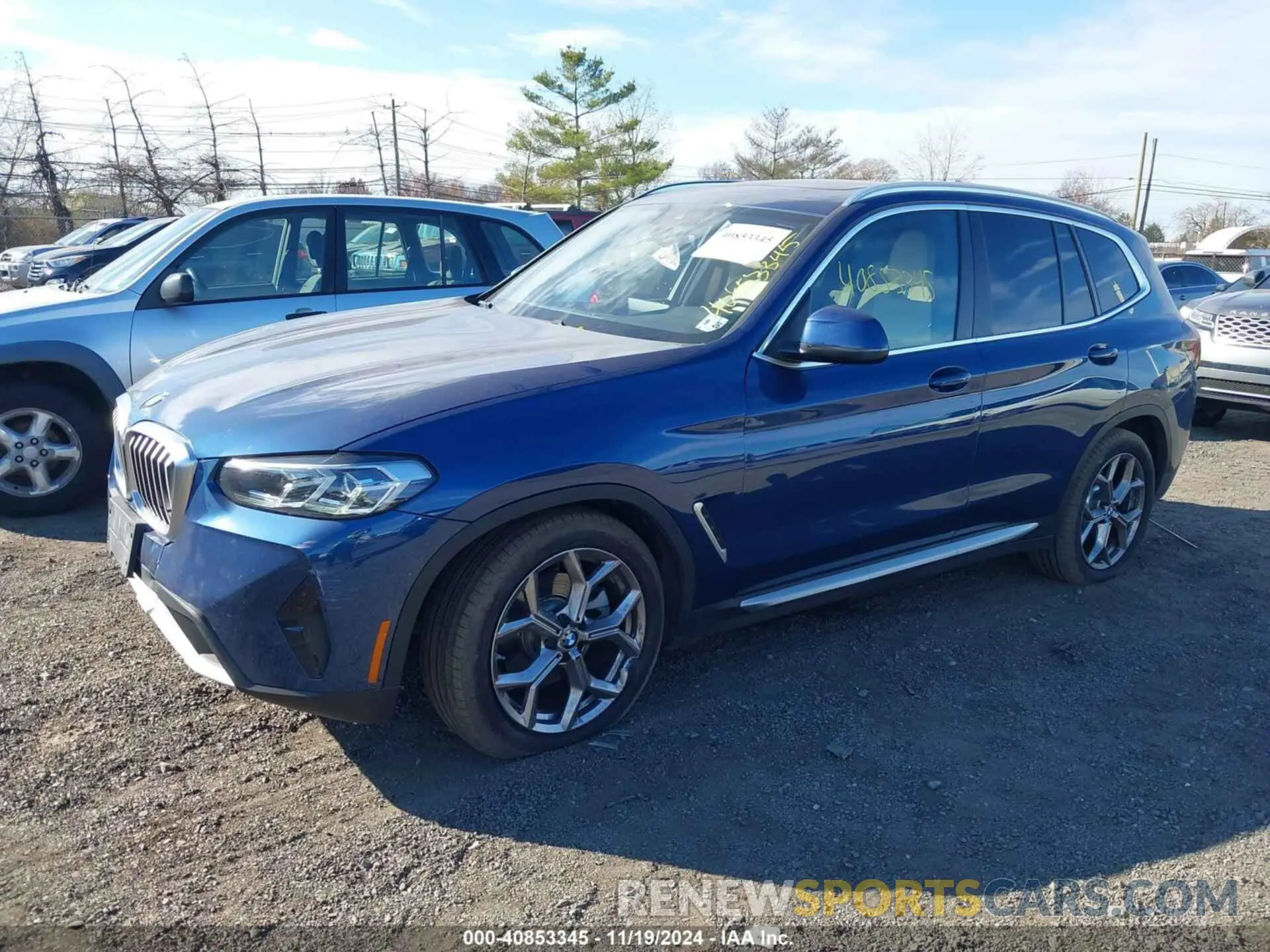 2 fotografías del automóvil dañado 5UX53DP01N9J64711 BMW X3 2022