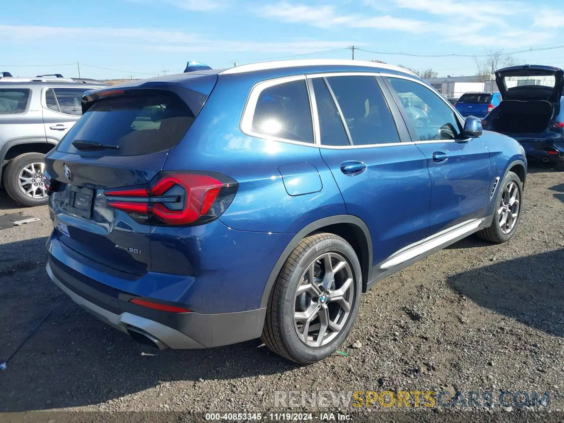 4 fotografías del automóvil dañado 5UX53DP01N9J64711 BMW X3 2022