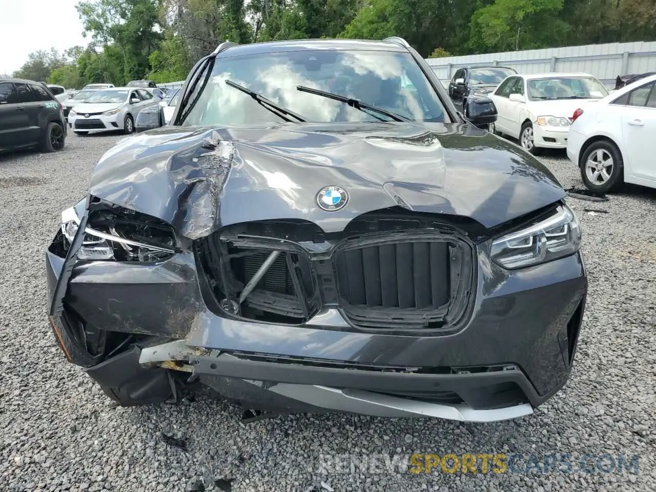 5 fotografías del automóvil dañado 5UX53DP02N9J36982 BMW X3 2022