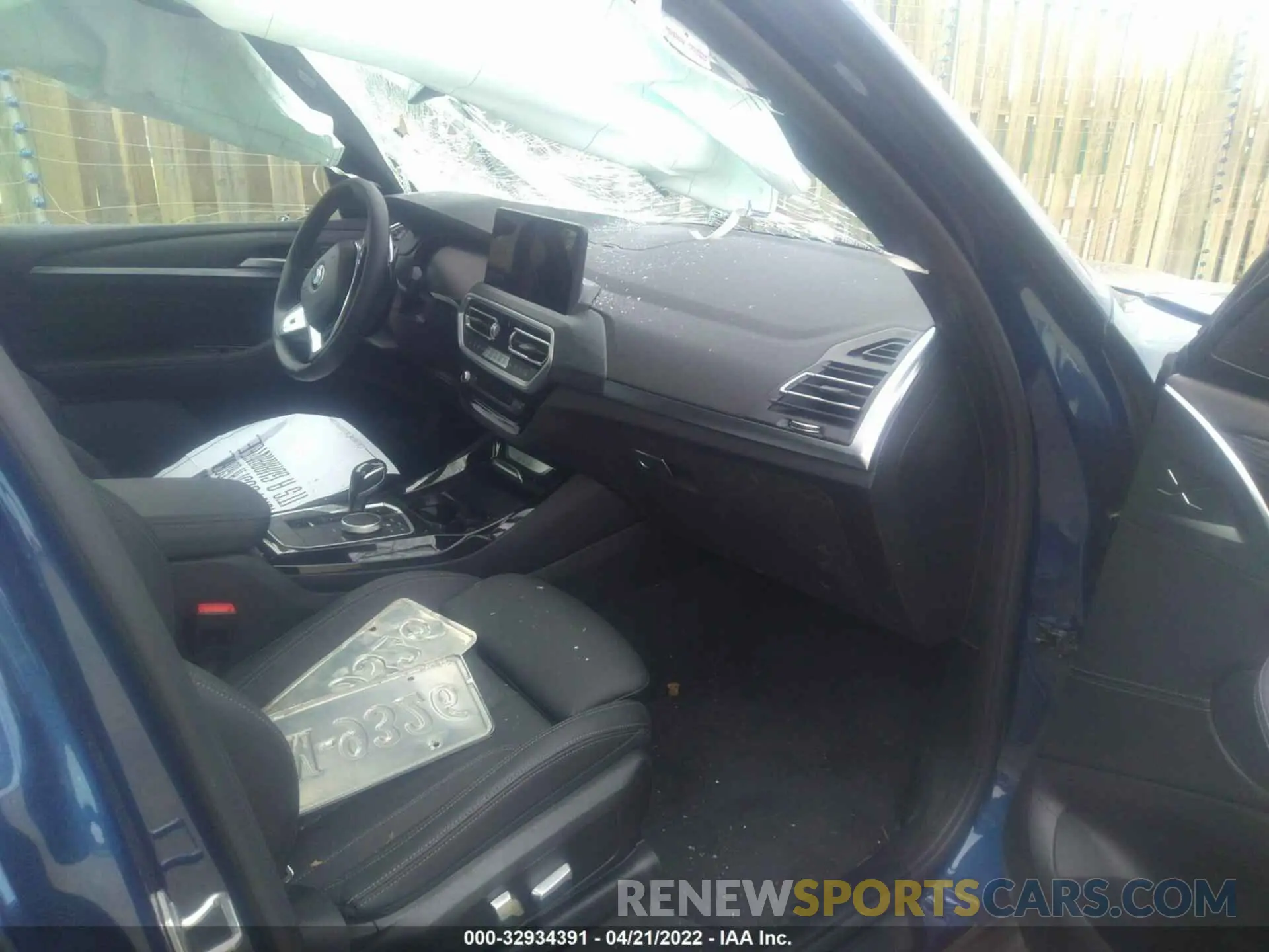 5 fotografías del automóvil dañado 5UX53DP02N9K05816 BMW X3 2022