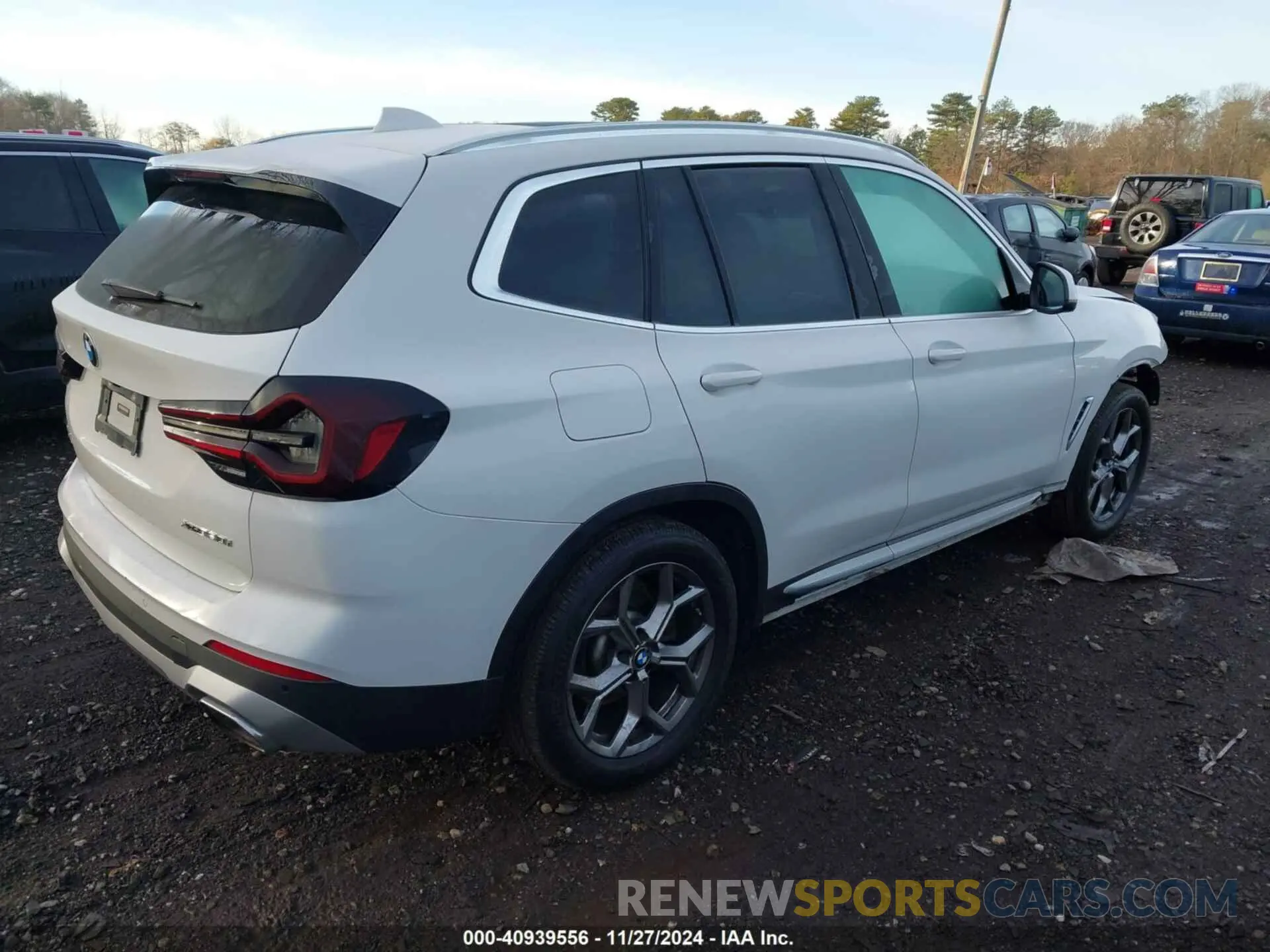 4 fotografías del automóvil dañado 5UX53DP02N9N22995 BMW X3 2022