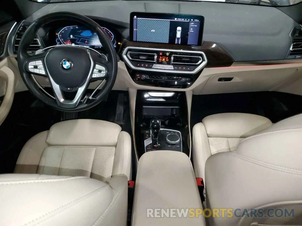 8 fotografías del automóvil dañado 5UX53DP03N9K40980 BMW X3 2022