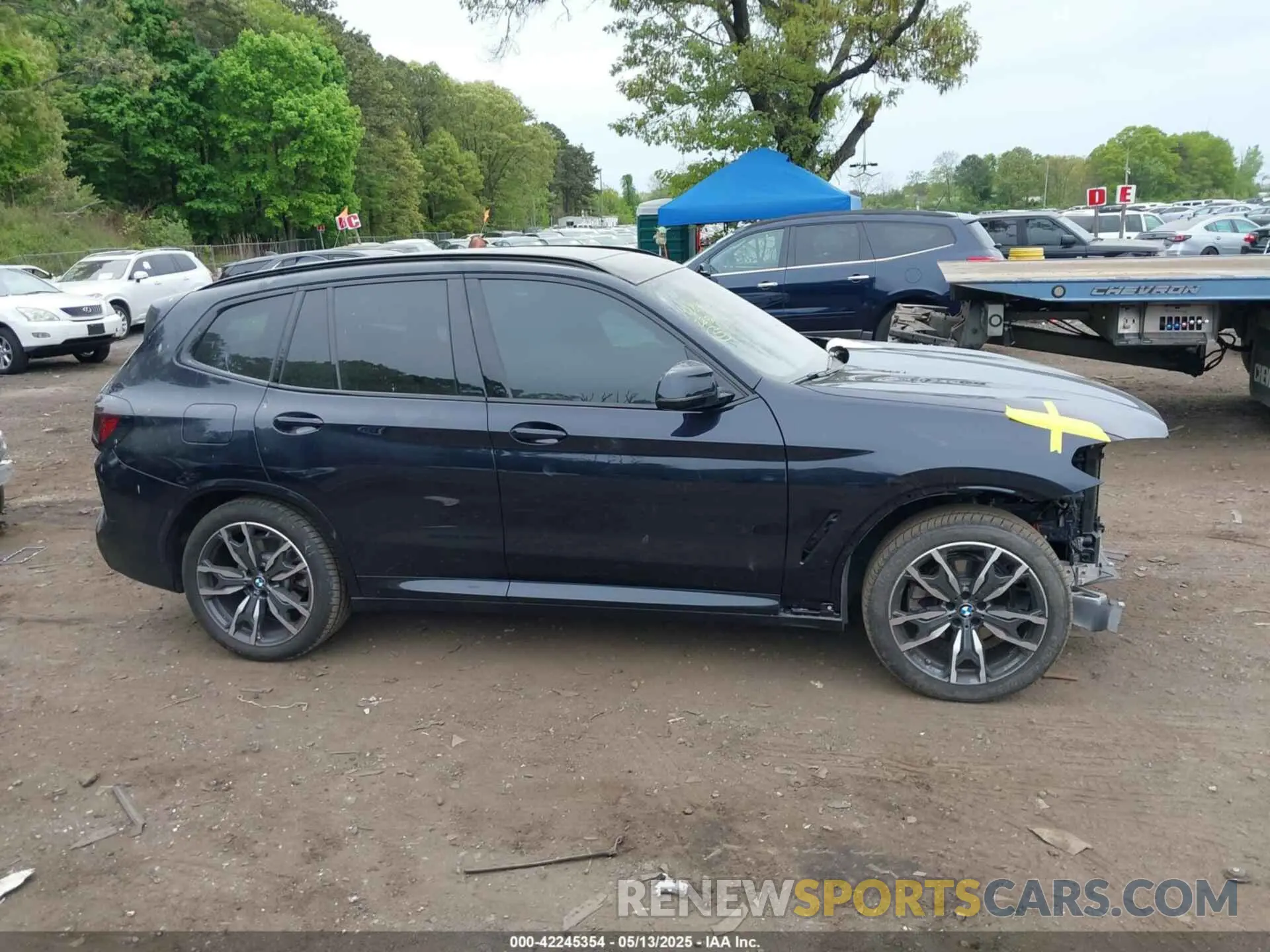 13 fotografías del automóvil dañado 5UX53DP03N9K52014 BMW X3 2022