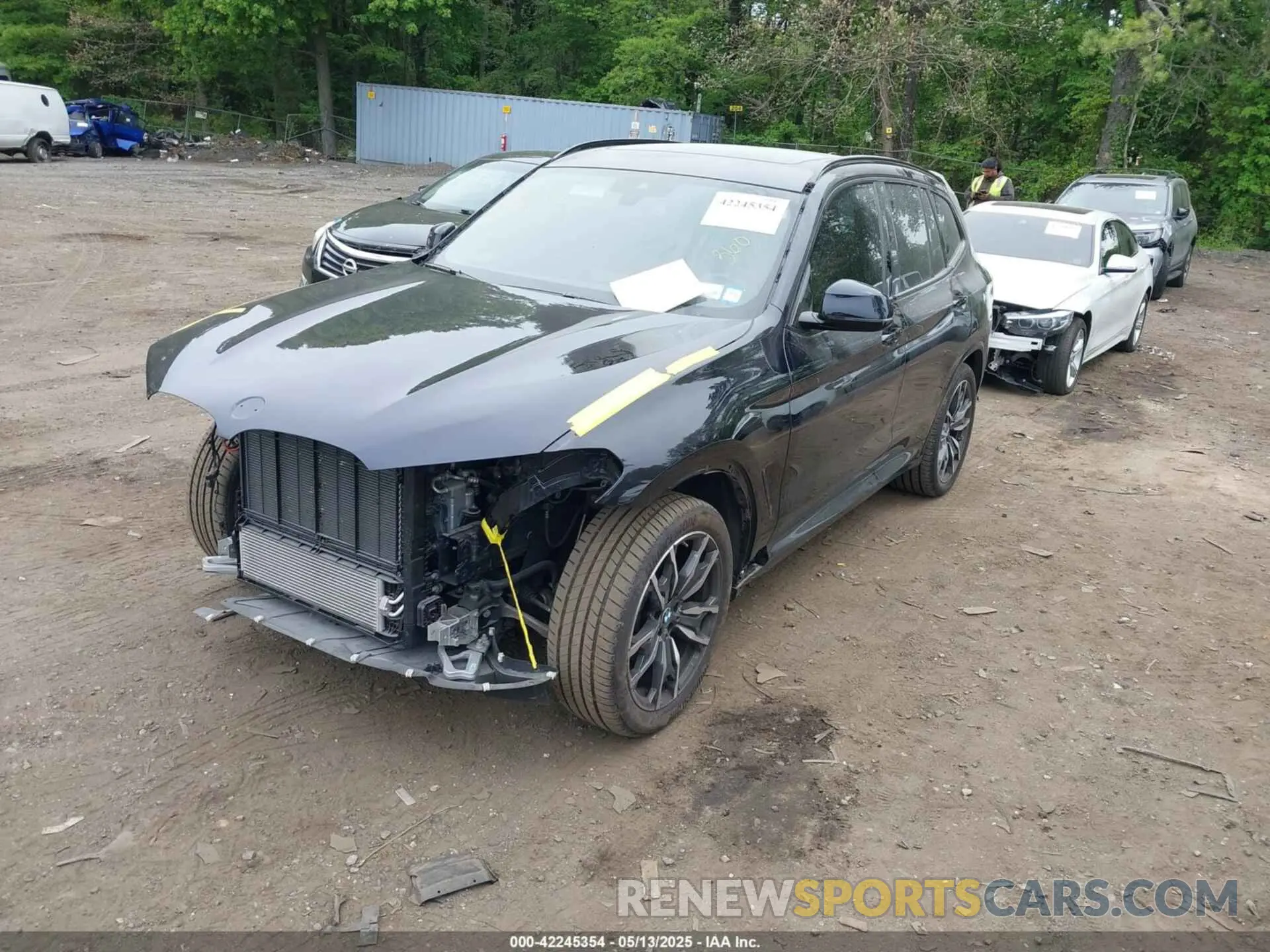 2 fotografías del automóvil dañado 5UX53DP03N9K52014 BMW X3 2022