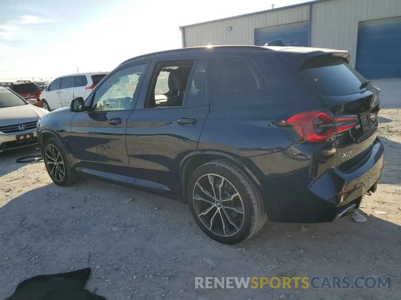 2 fotografías del automóvil dañado 5UX53DP03N9L73478 BMW X3 2022